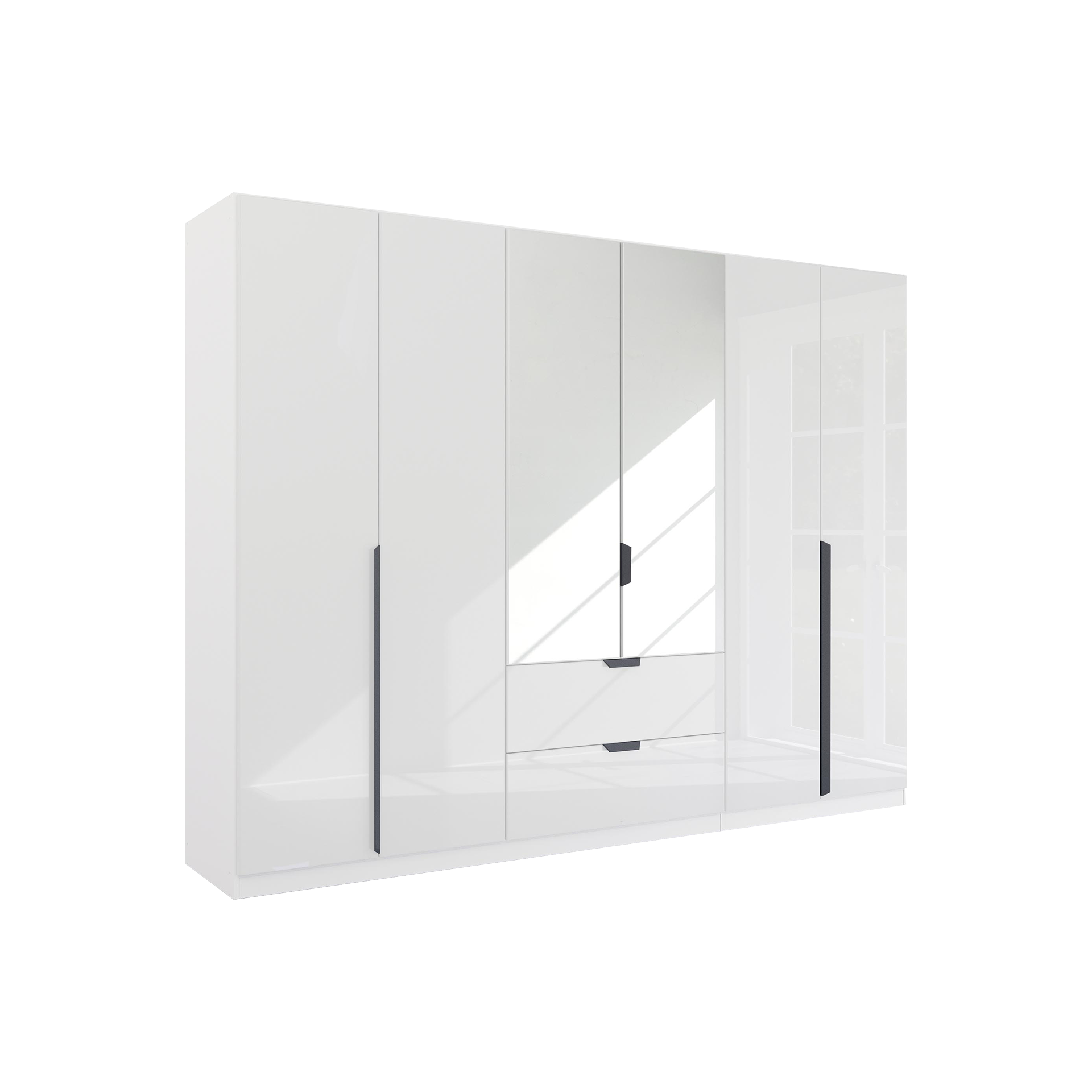 Drehtürenschrank Mood 6-türig Grau 54*271*210