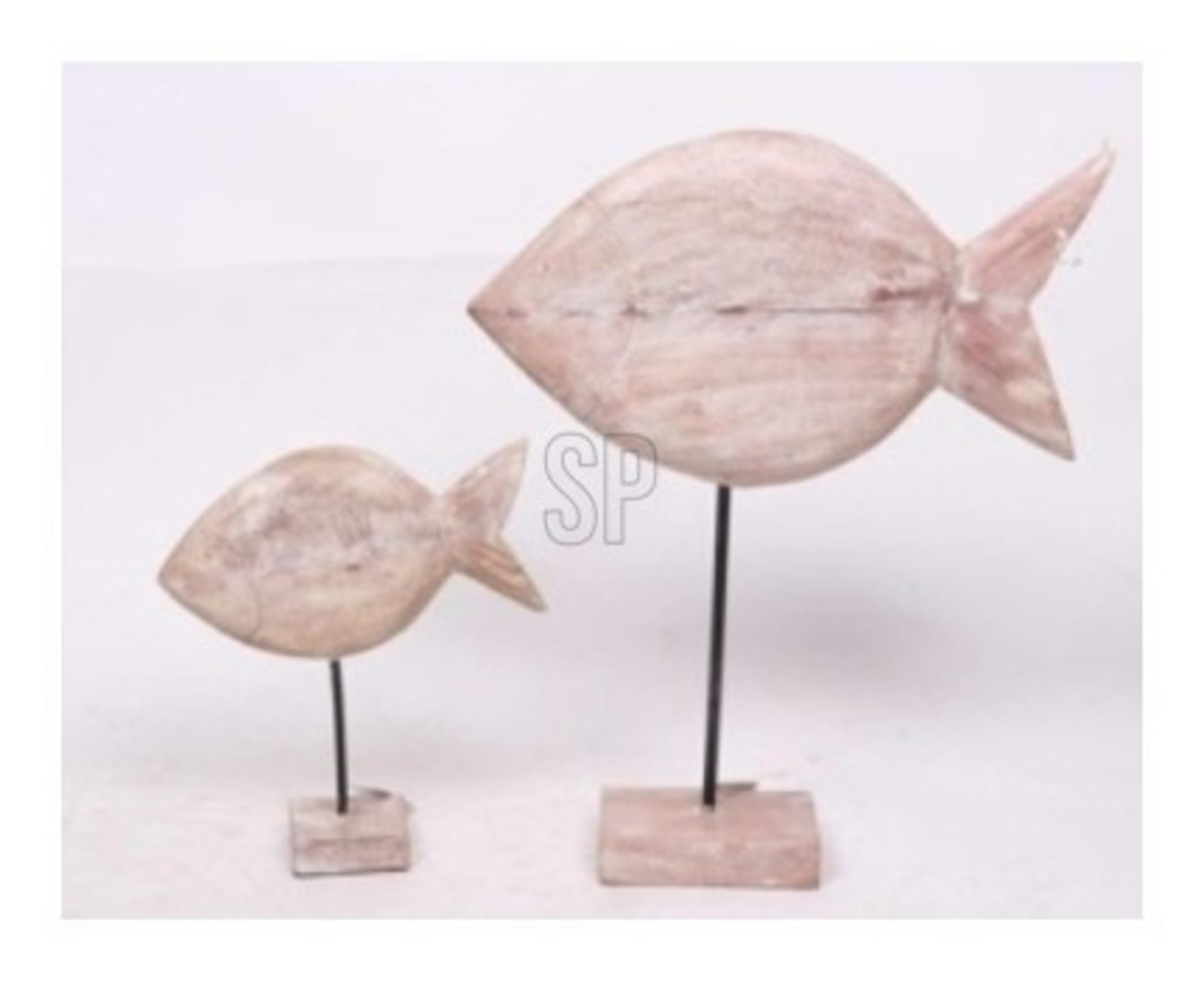 Dekoaufsteller Fisch Weiß Dekoaufsteller Fisch Weiß