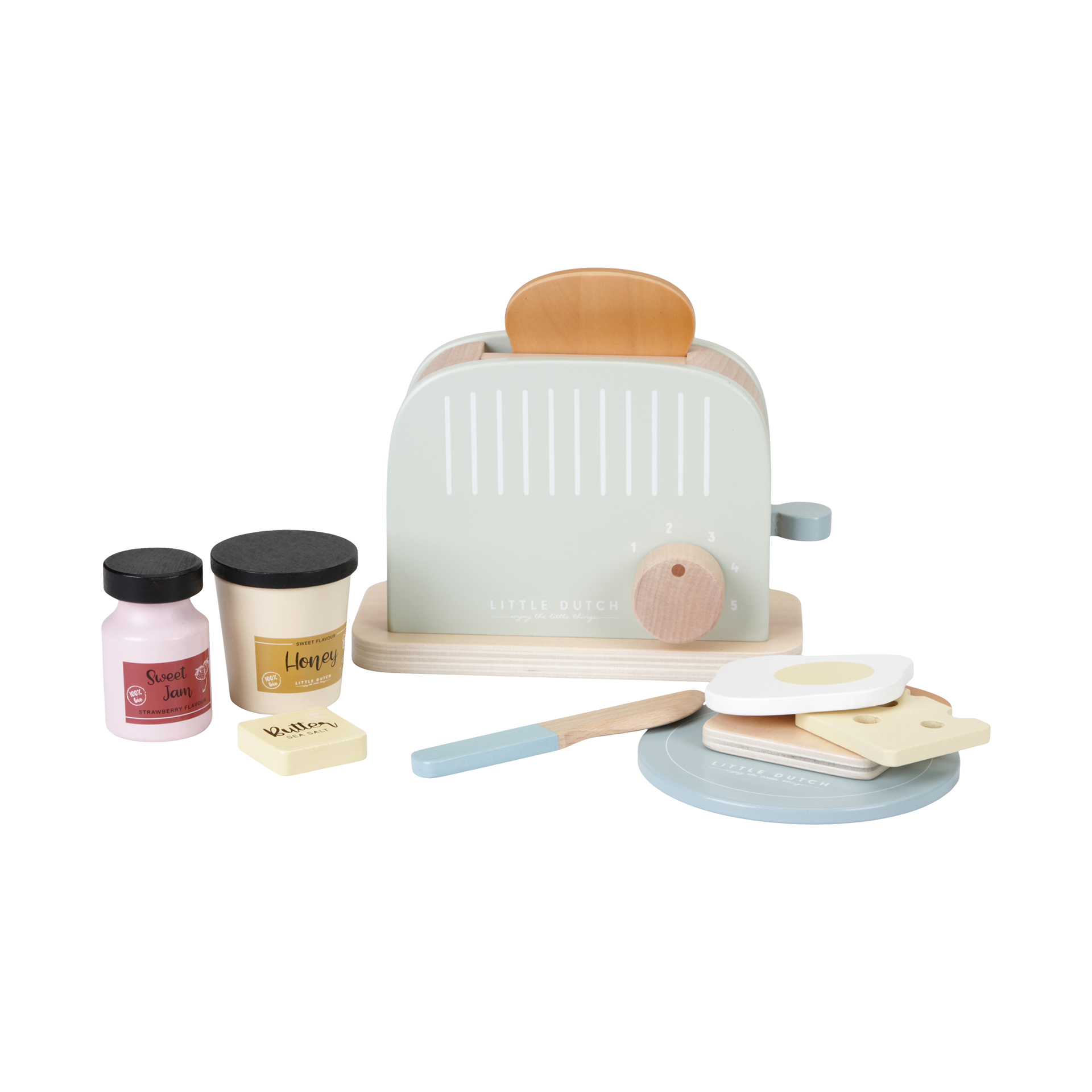 Holzspielzeug Little Dutch Holz Toaster Set Holzspielzeug Little Dutch Holz Toaster Set