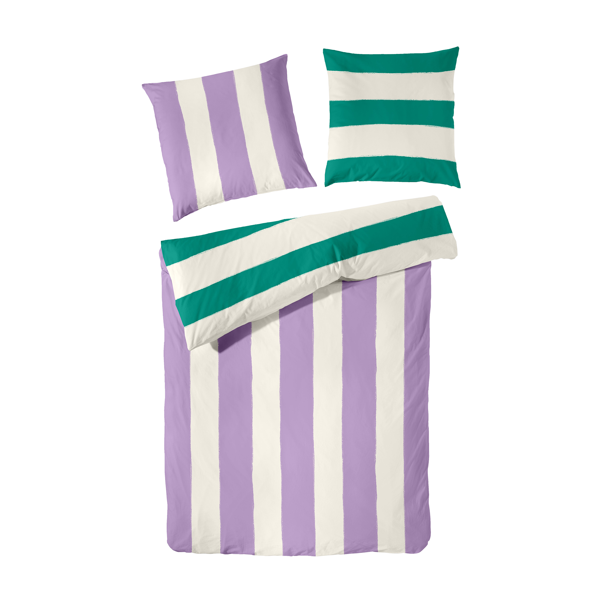 Renforce Bettwäsche Hofmeister Home Lila-Grün 135x200cm Renforce Bettwäsche Hofmeister Home Lila-Grün 135x200cm