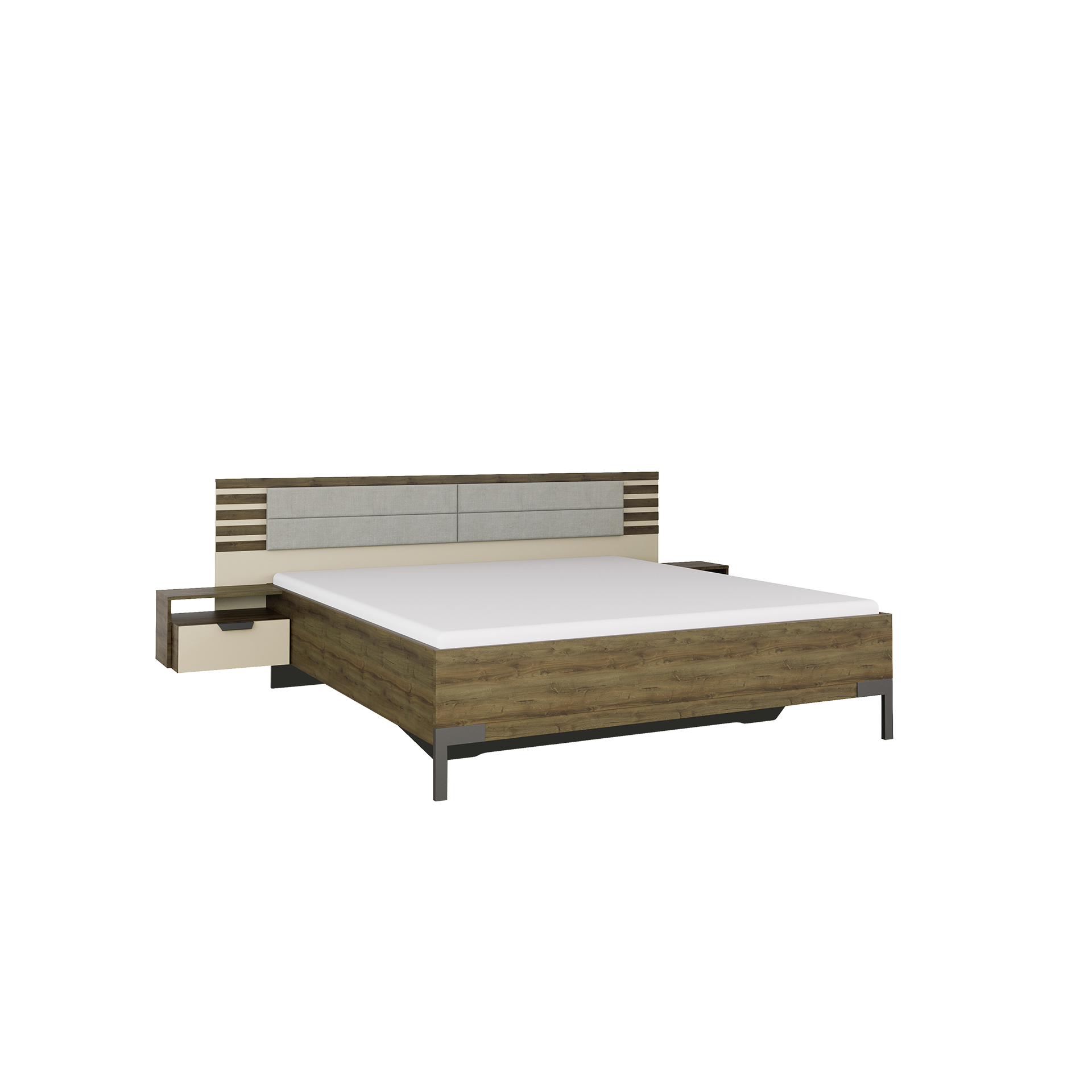 Bettanlage Baldo; 180x200 cm Beige 207*282*95