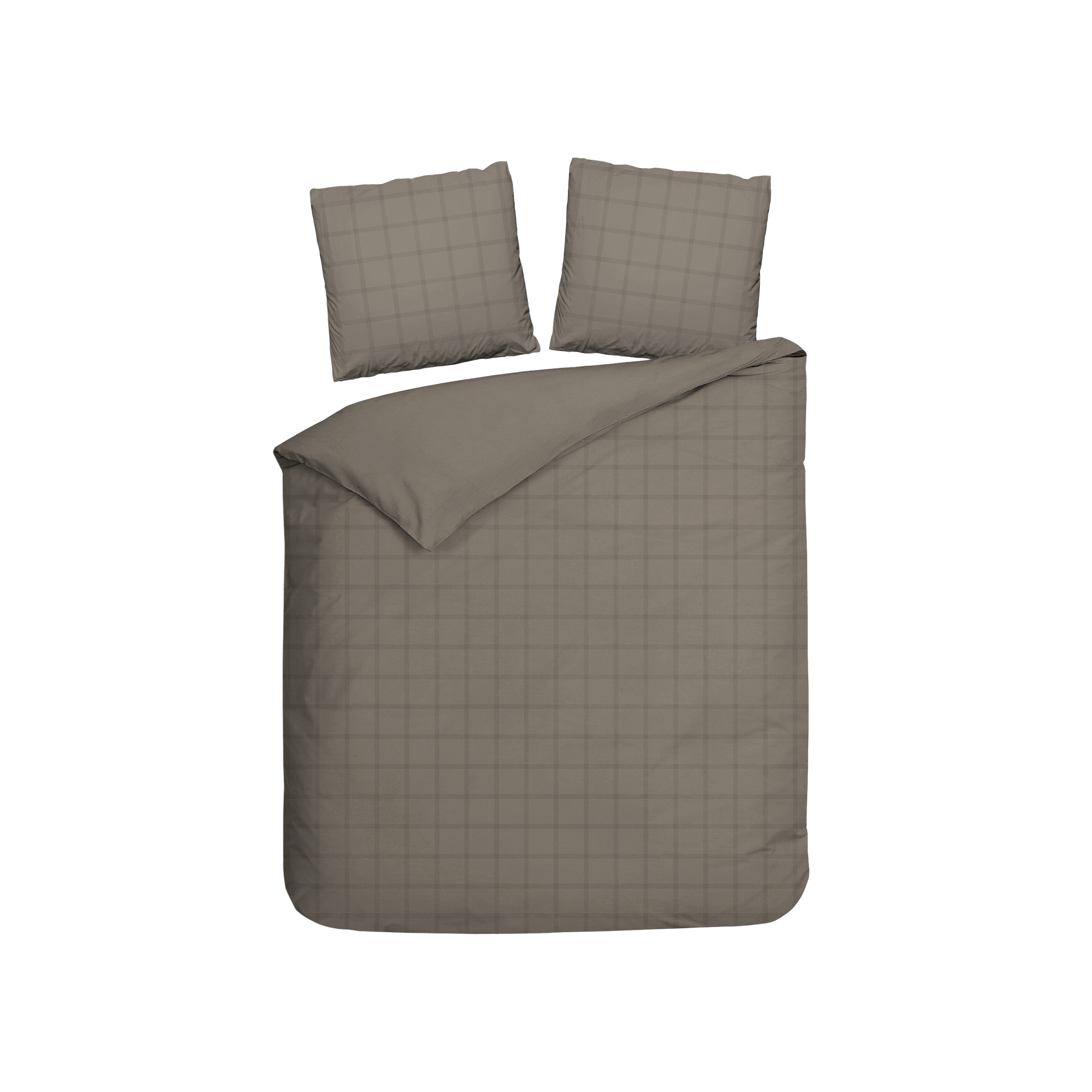 Satin Bettwäsche Diamante Taupe Grey 200x200cm Satin Bettwäsche Diamante Taupe Grey 200x200cm