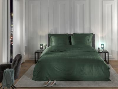 Satin Bettwäsche Diamante Calla Green 200x200cm Satin Bettwäsche Diamante Calla Green 200x200cm