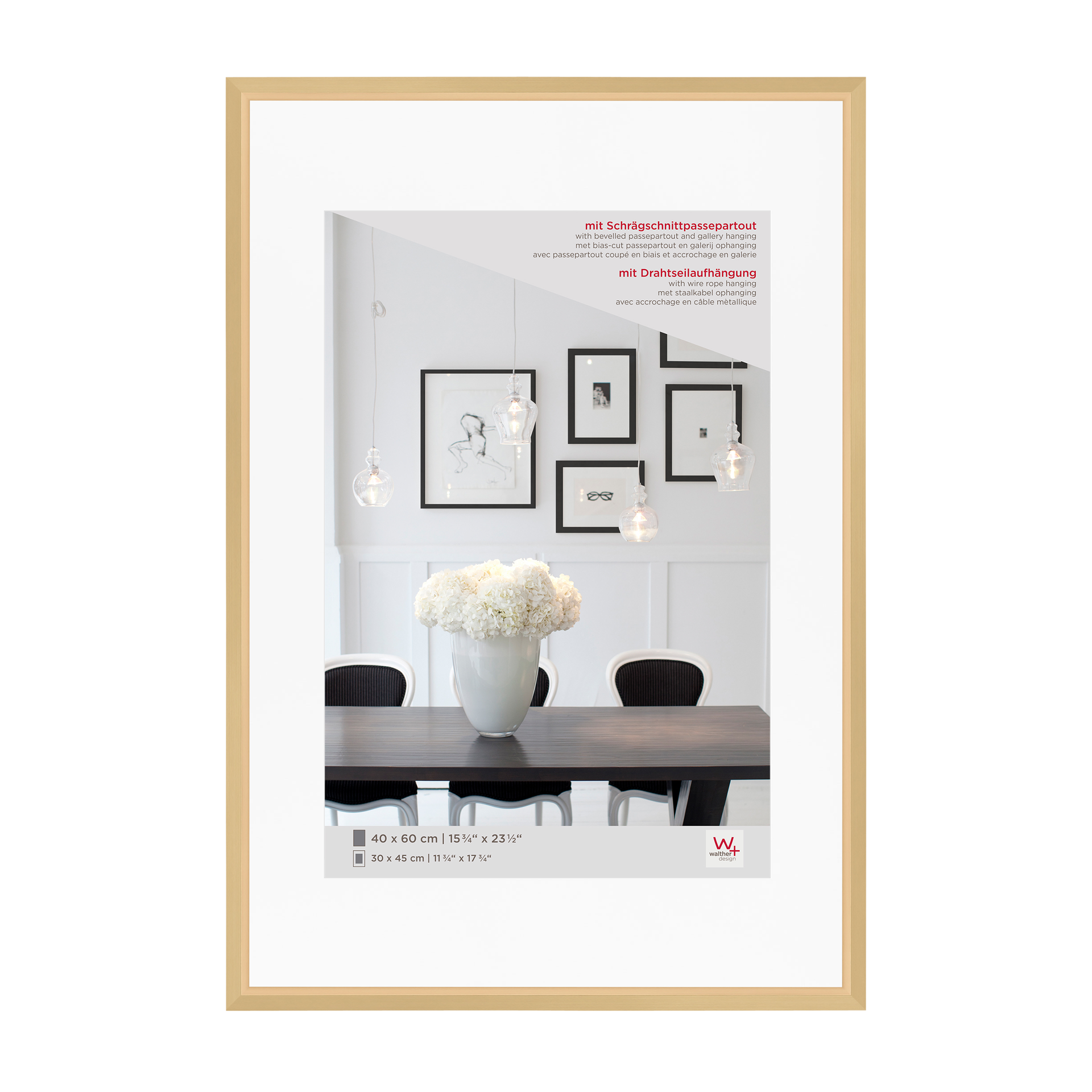 Bilderrahmen Steel Style gold Bilderrahmen Steel Style gold