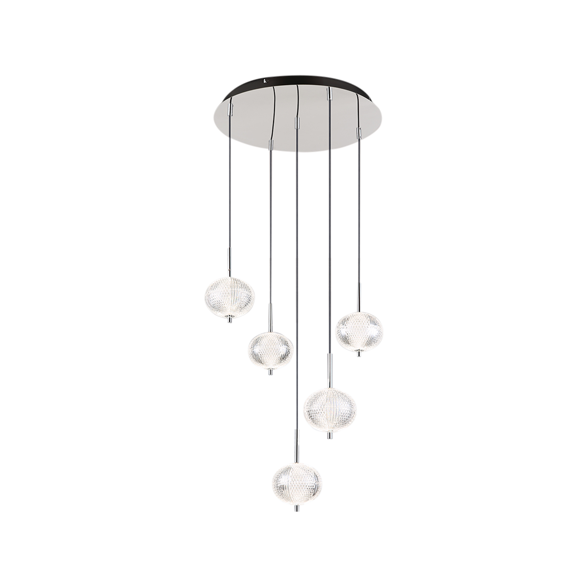 Pendelleuchte AIDA Transparent Silber Pendelleuchte AIDA Transparent Silber