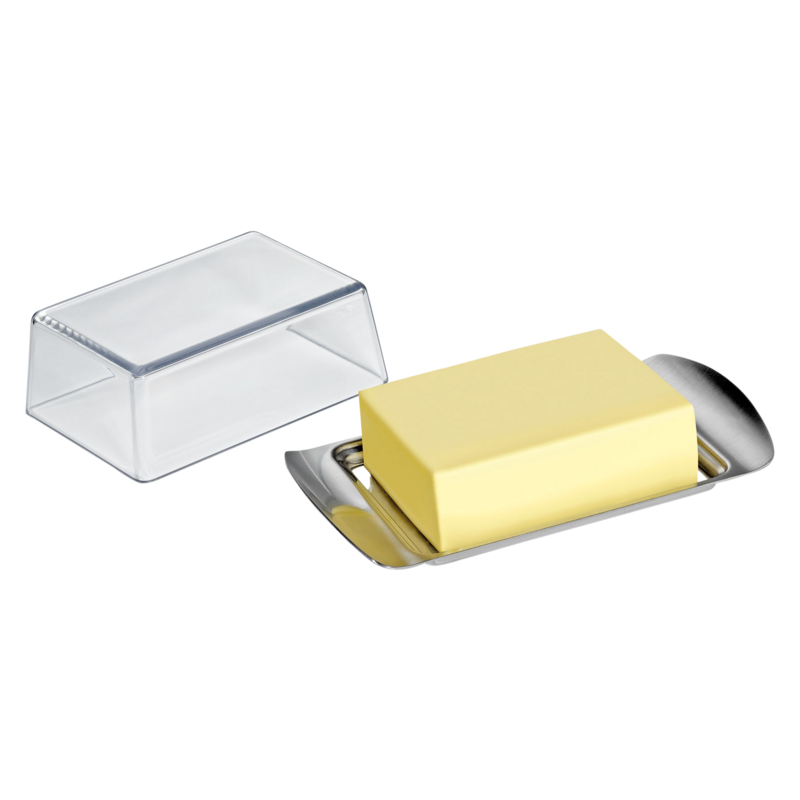 Dose Compact klar silber