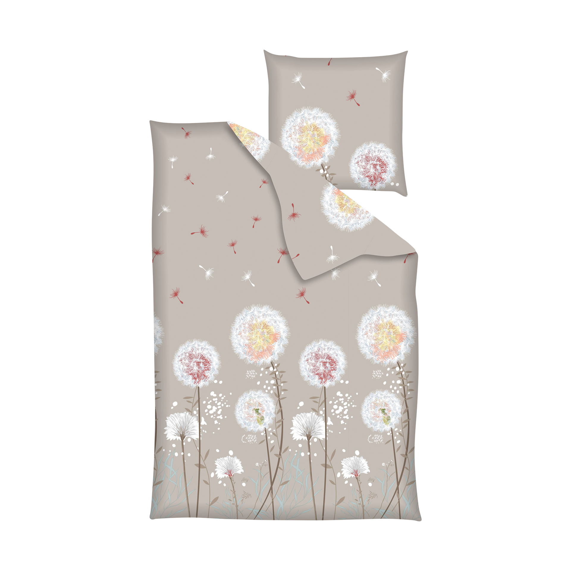 Renforce Bettwäsche Löwenzahn Beige 135x200cm Renforce Bettwäsche Löwenzahn Beige 135x200cm