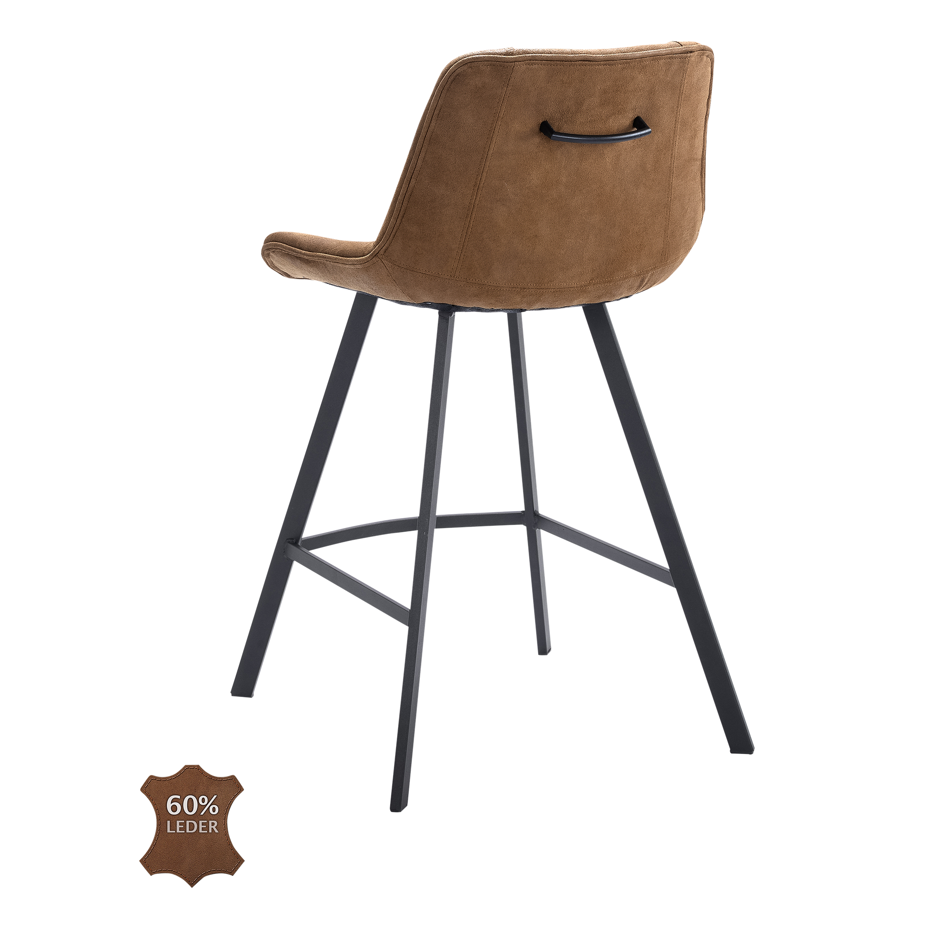 Natura Barhocker Wesley Bezug Stoff Bull Camel Gestell Metall Schwarz pulverbeschichtet Natura Barhocker Wesley Bezug Stoff Bull Camel Gestell Metall Schwarz pulverbeschichtet