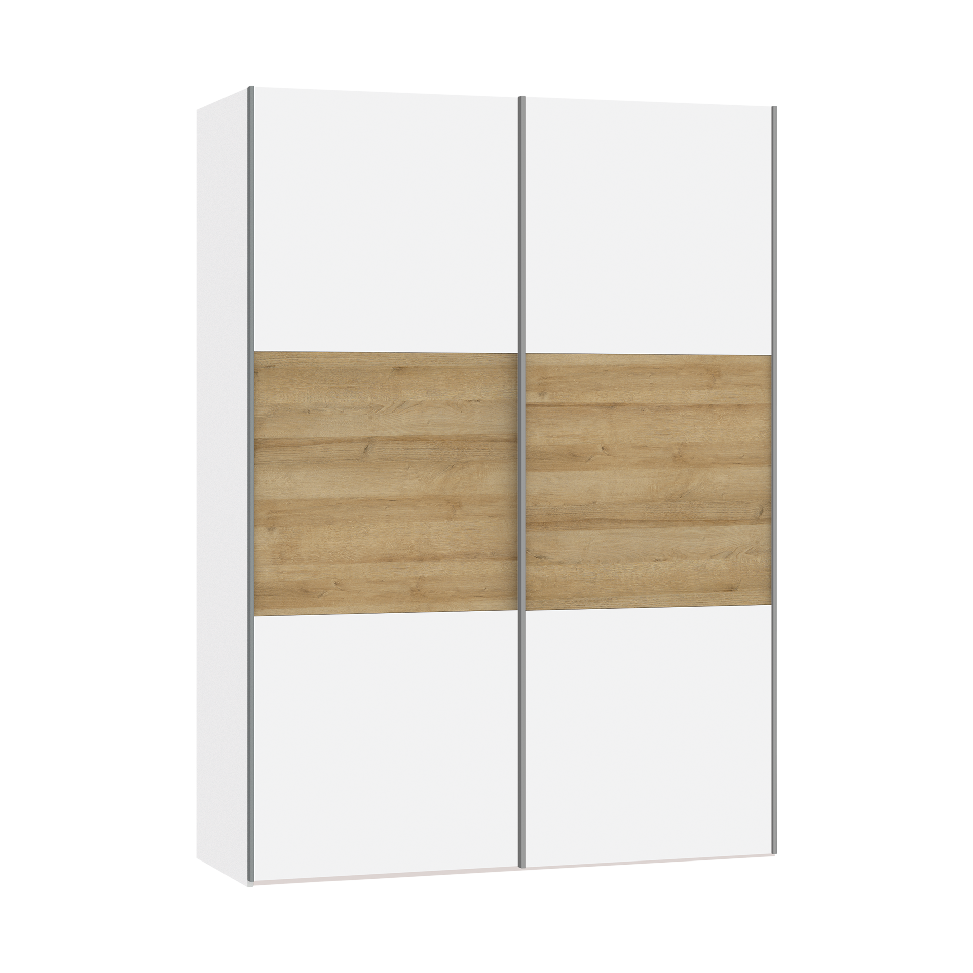 Schwebetürenschrank Lillo Weiß 58.5*152*220 Schwebetürenschrank Lillo Weiß 58.5*152*220