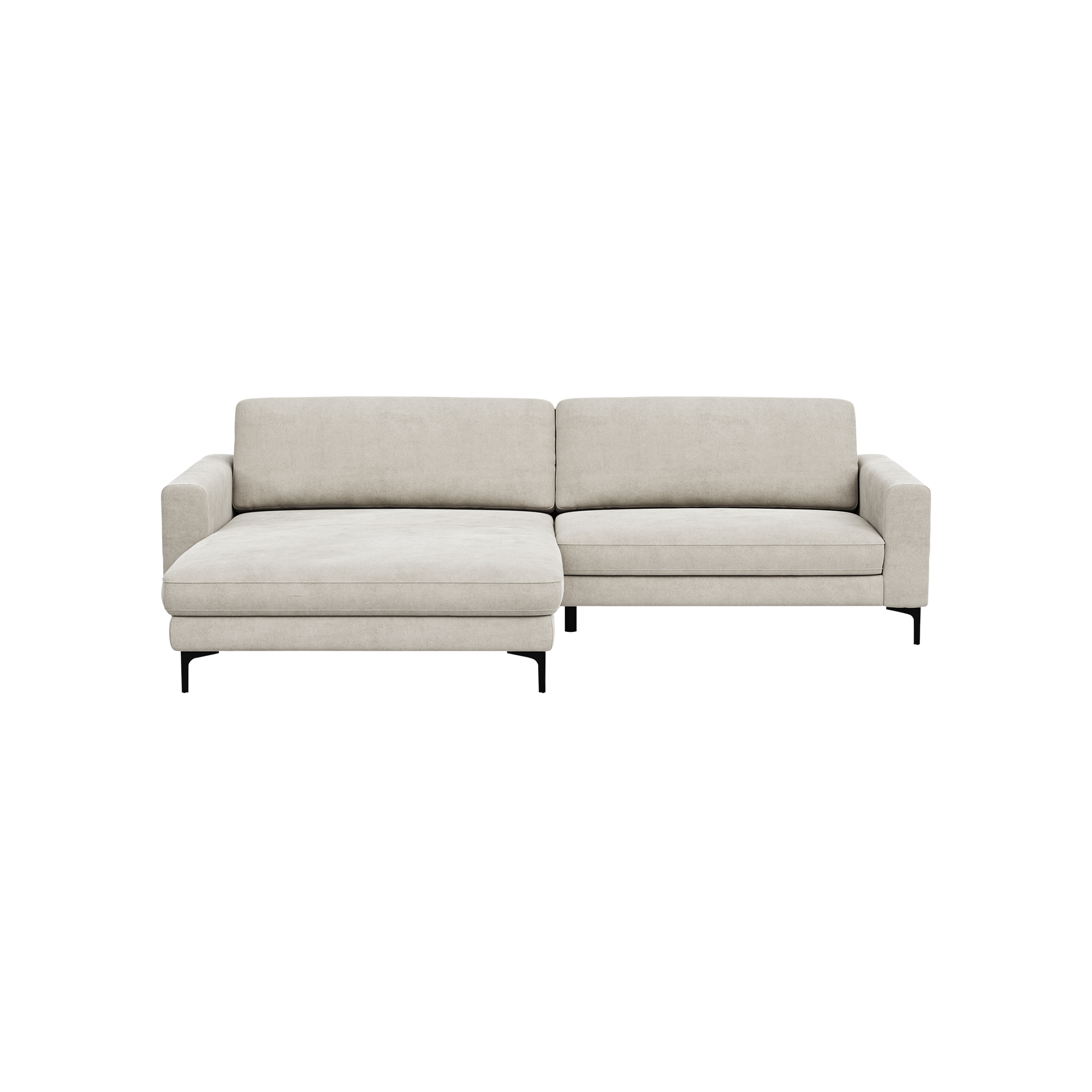 Global wohnen Ecksofa Oviedo Weiß langer Schenkel links Global wohnen Ecksofa Oviedo Weiß langer Schenkel links