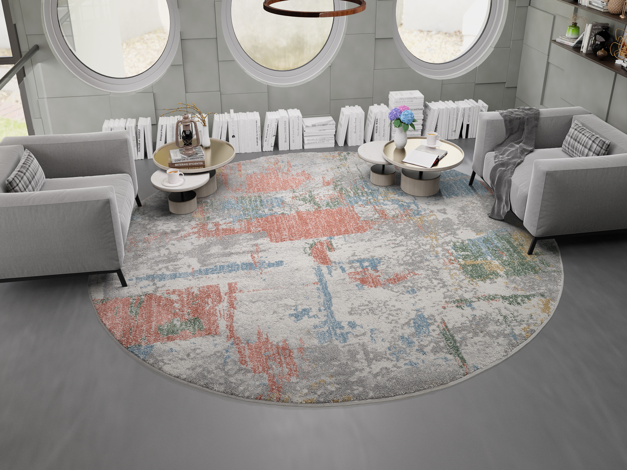 Teppich New Villa City 160x160cm Multicolor Teppich New Villa City 160x160cm Multicolor
