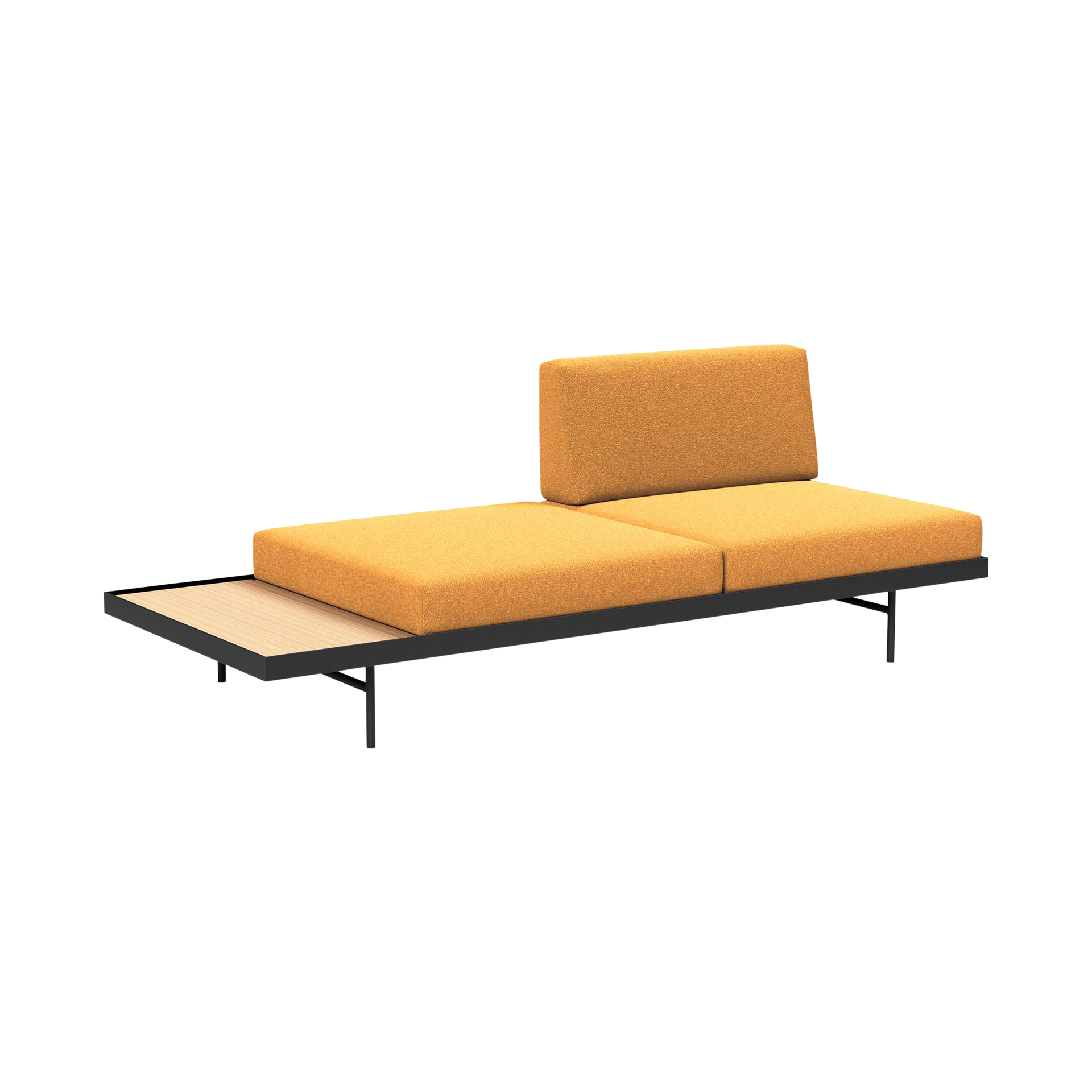 INNOVATION LIVING Schlafsofa Puri Bezug Ochre Gestell Mattschwarz INNOVATION LIVING Schlafsofa Puri Bezug Ochre Gestell Mattschwarz