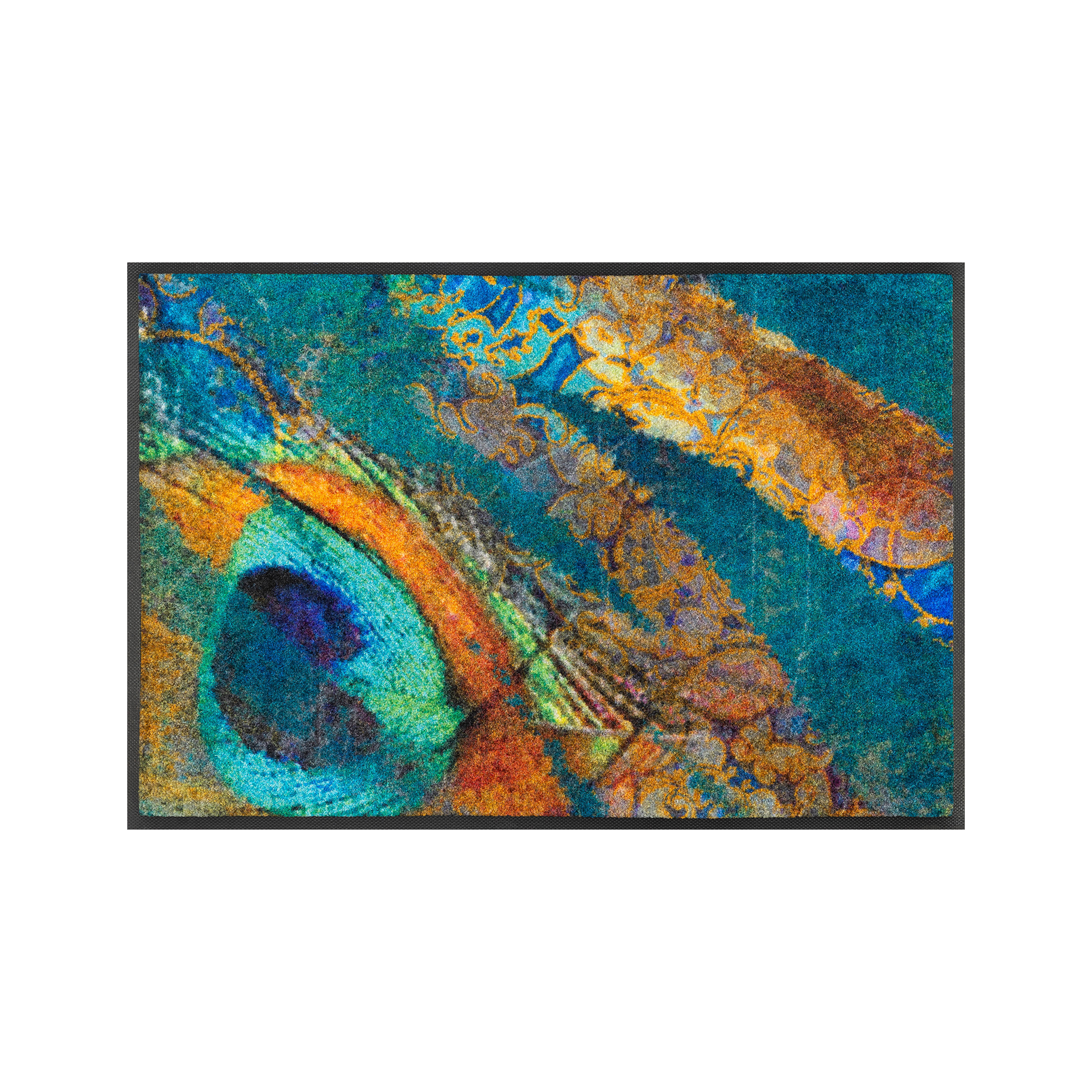 Fußmatte Exotic Pavo 50x75 Blau Bunt Fußmatte Exotic Pavo 50x75 Blau Bunt