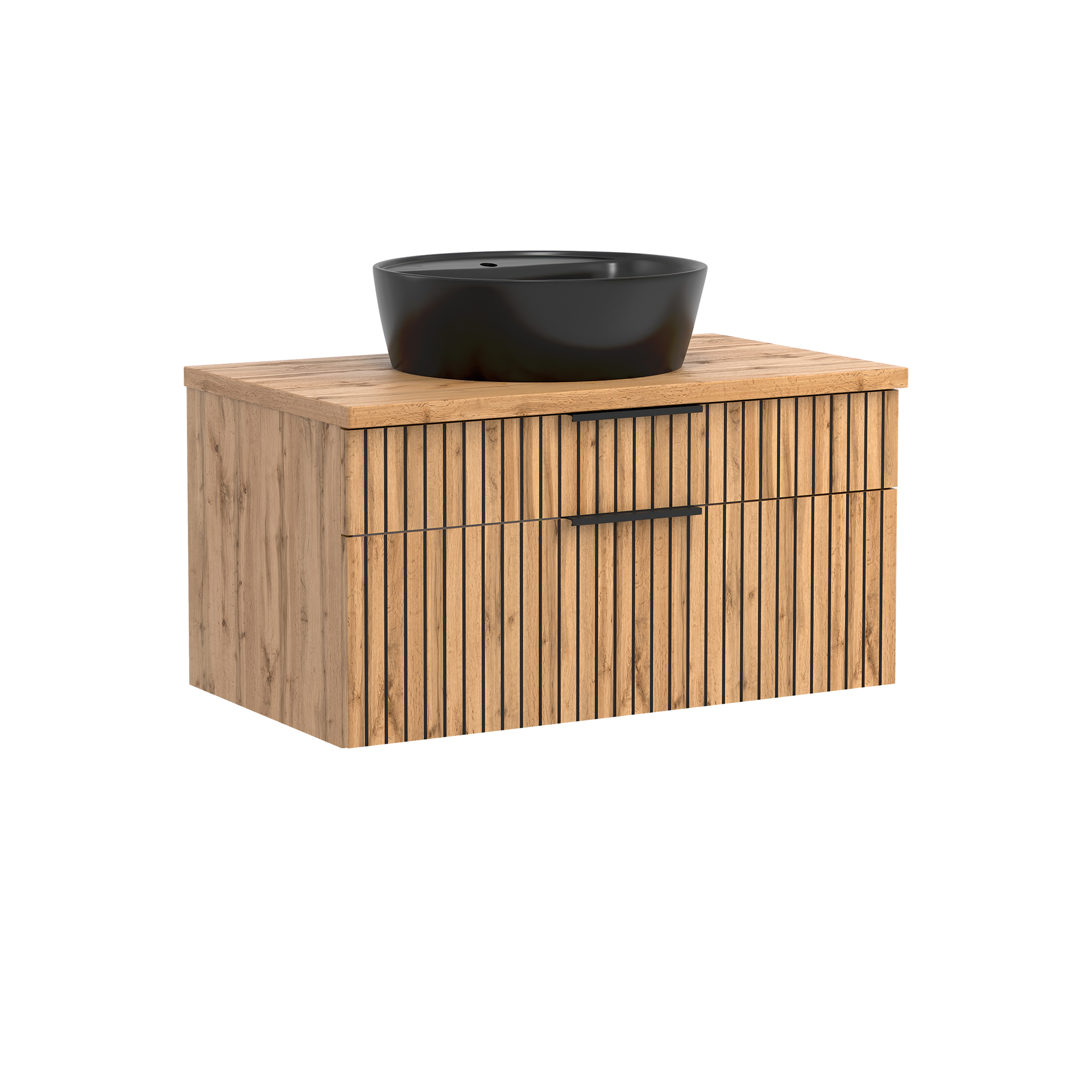 Novofurn Waschtisch-Kombination Linus Eichefarben 47*80*54.5