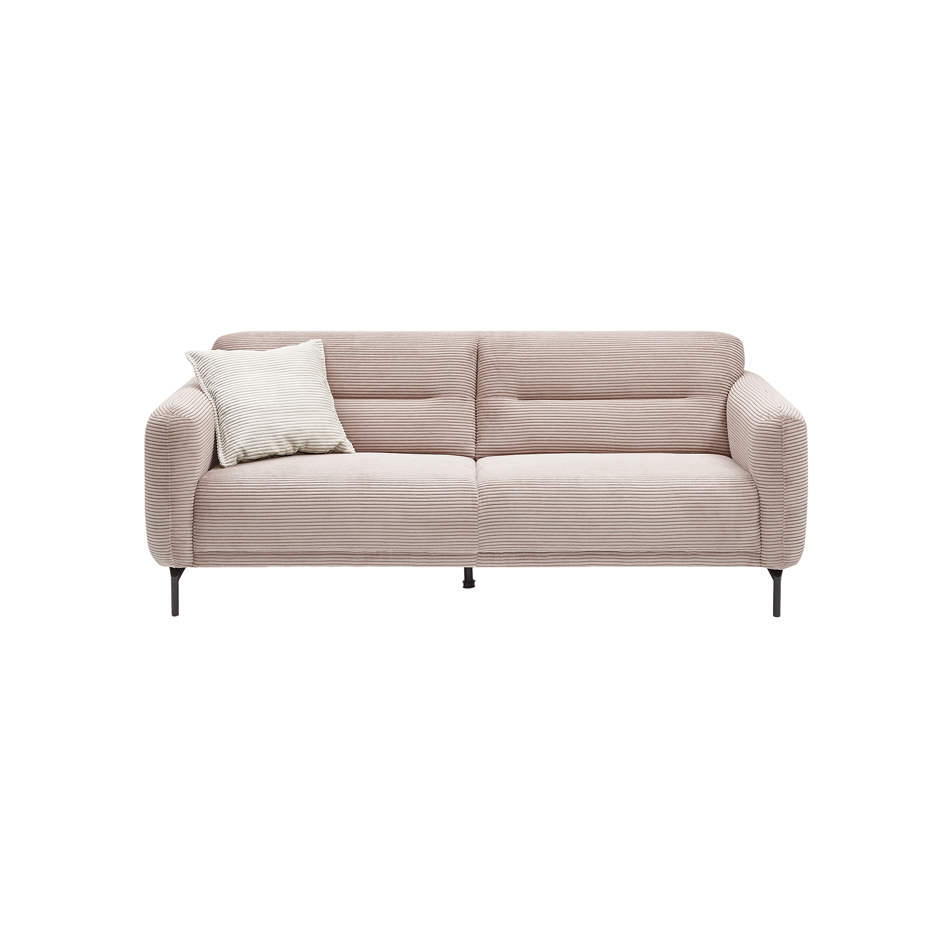 Sofa 3-Sitzer Noya Bezug Zoom Flamingo Rose Fuß Schwarz Sofa 3-Sitzer Noya Bezug Zoom Flamingo Rose Fuß Schwarz