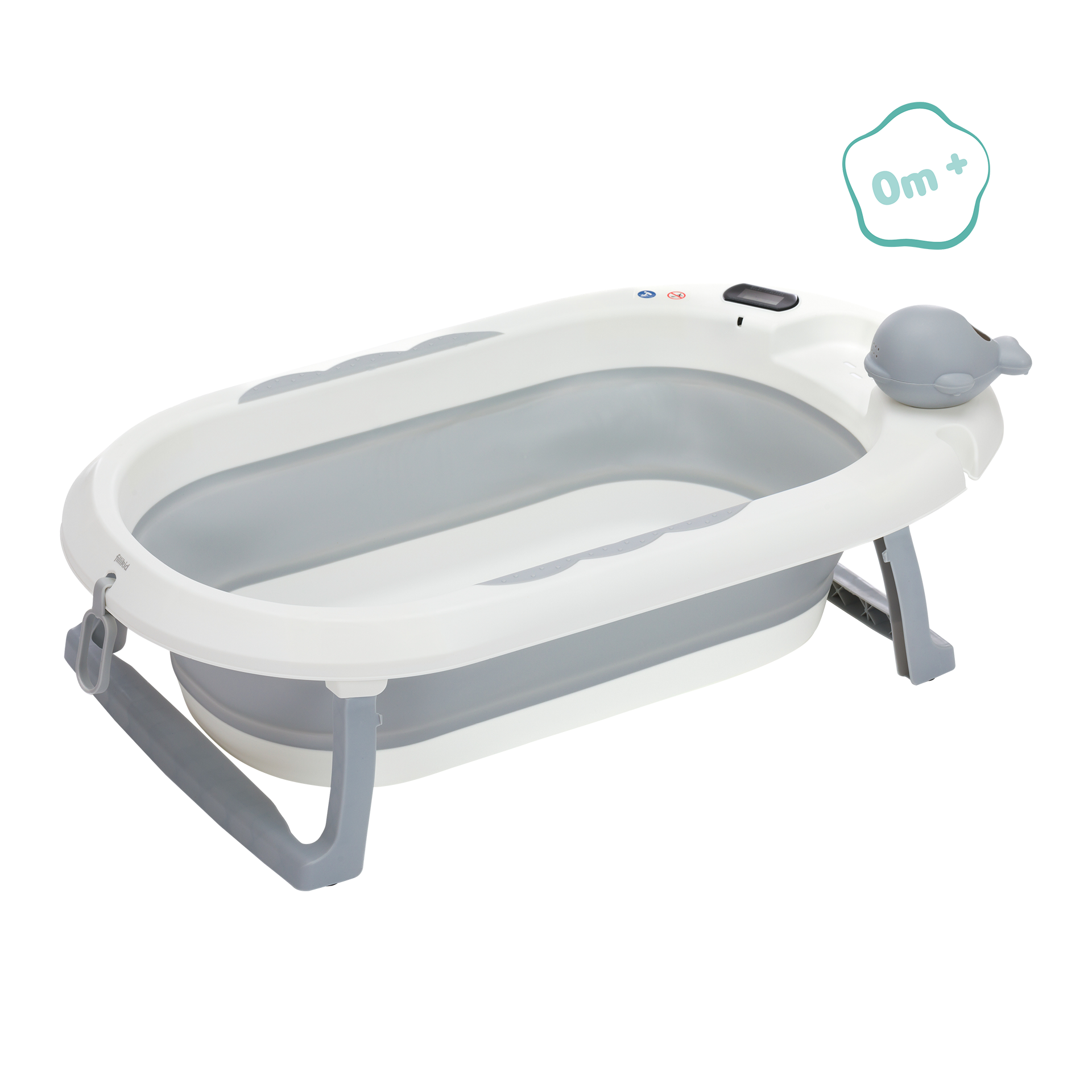 Badewanne Beluga grau