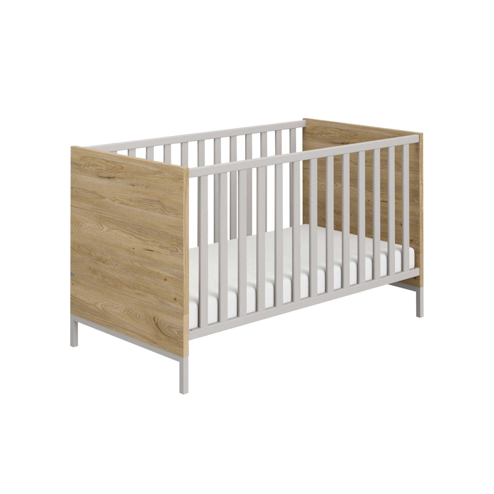 Paidi Babybett Benne 70x140 cm Grau