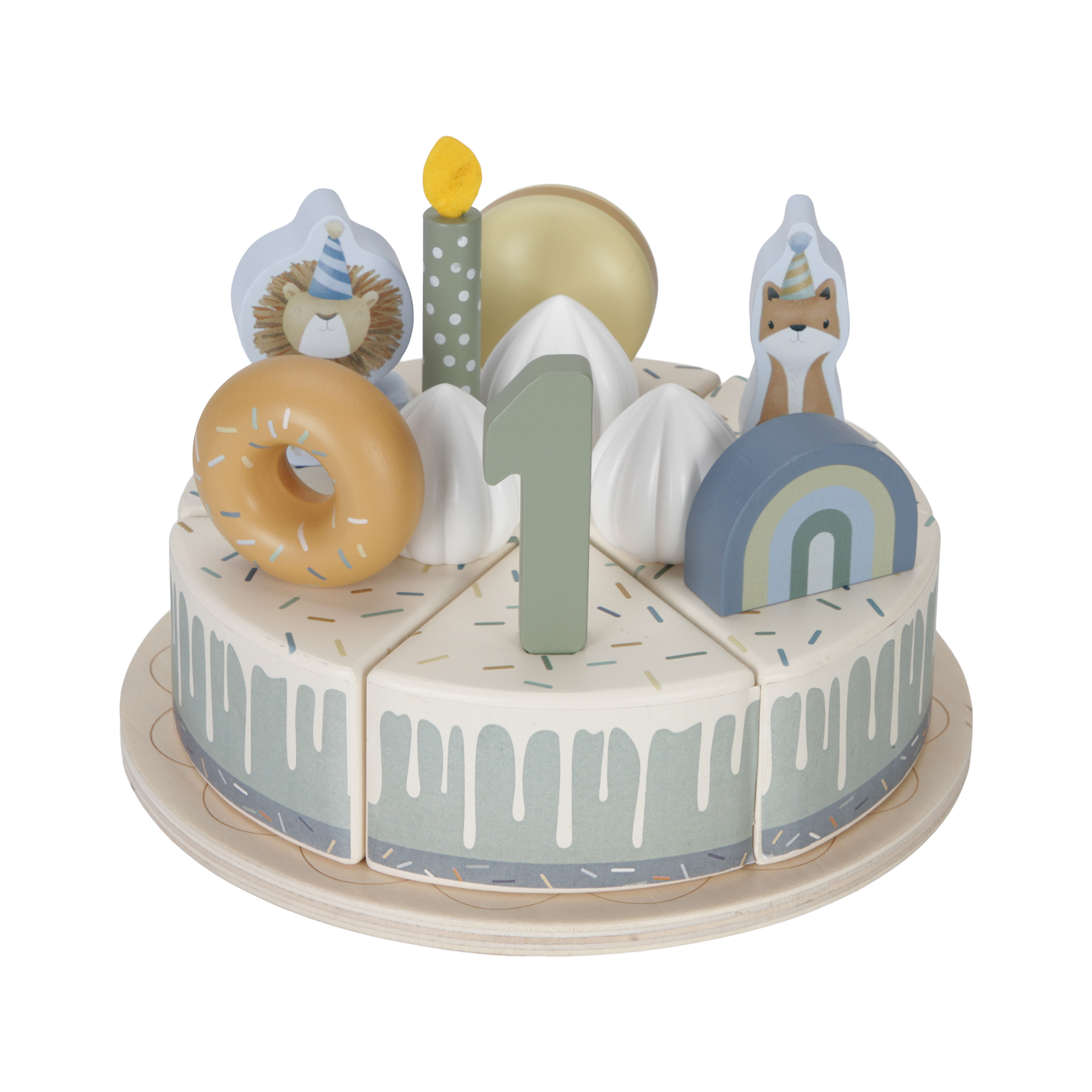 Holzspielzeug Little Dutch Holz Geburtstags Torte blau Holzspielzeug Little Dutch Holz Geburtstags Torte blau