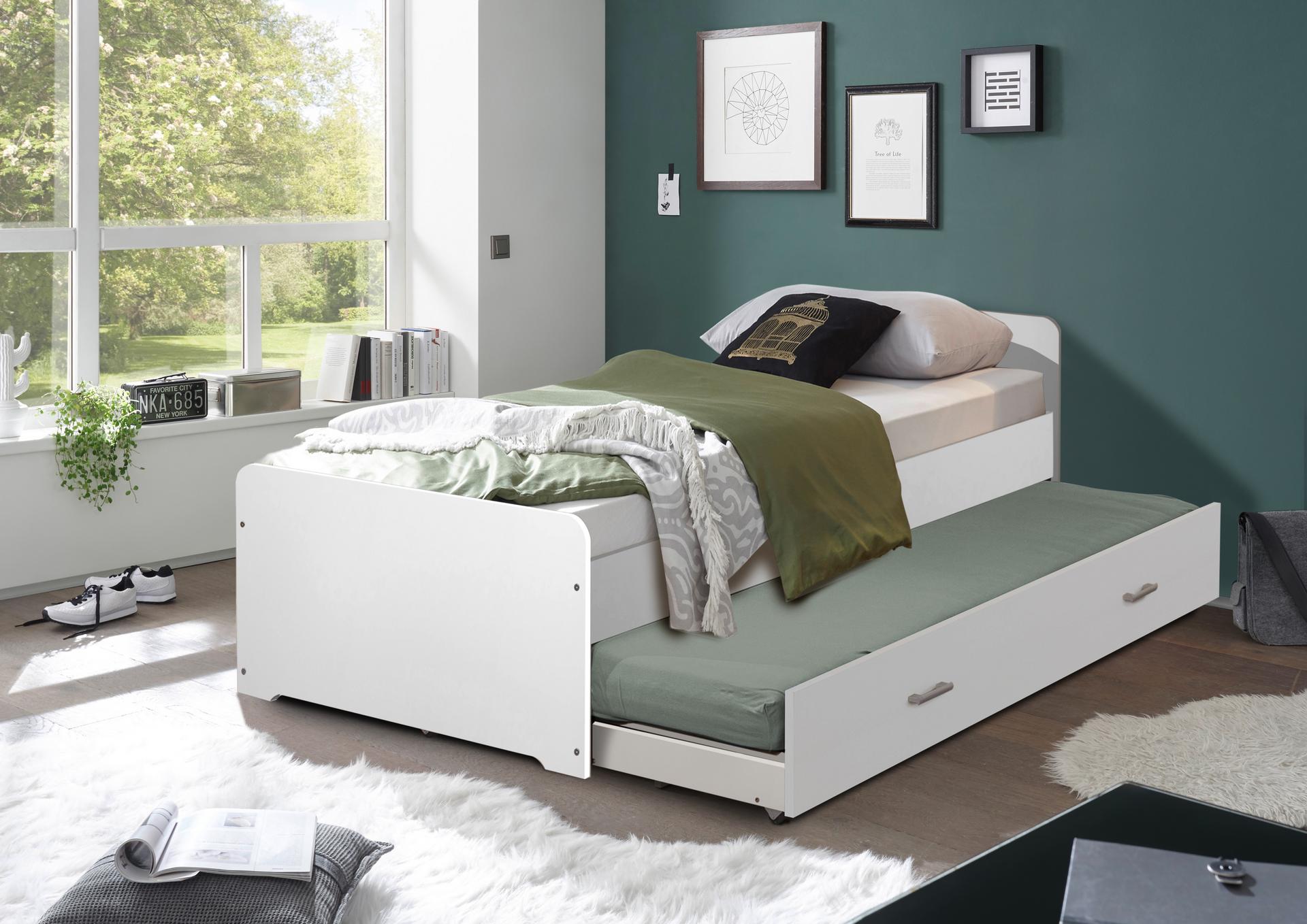 Funktionsbett Due I Gestell Schneeweiß 90x200 cm Funktionsbett Due I Gestell Schneeweiß 90x200 cm