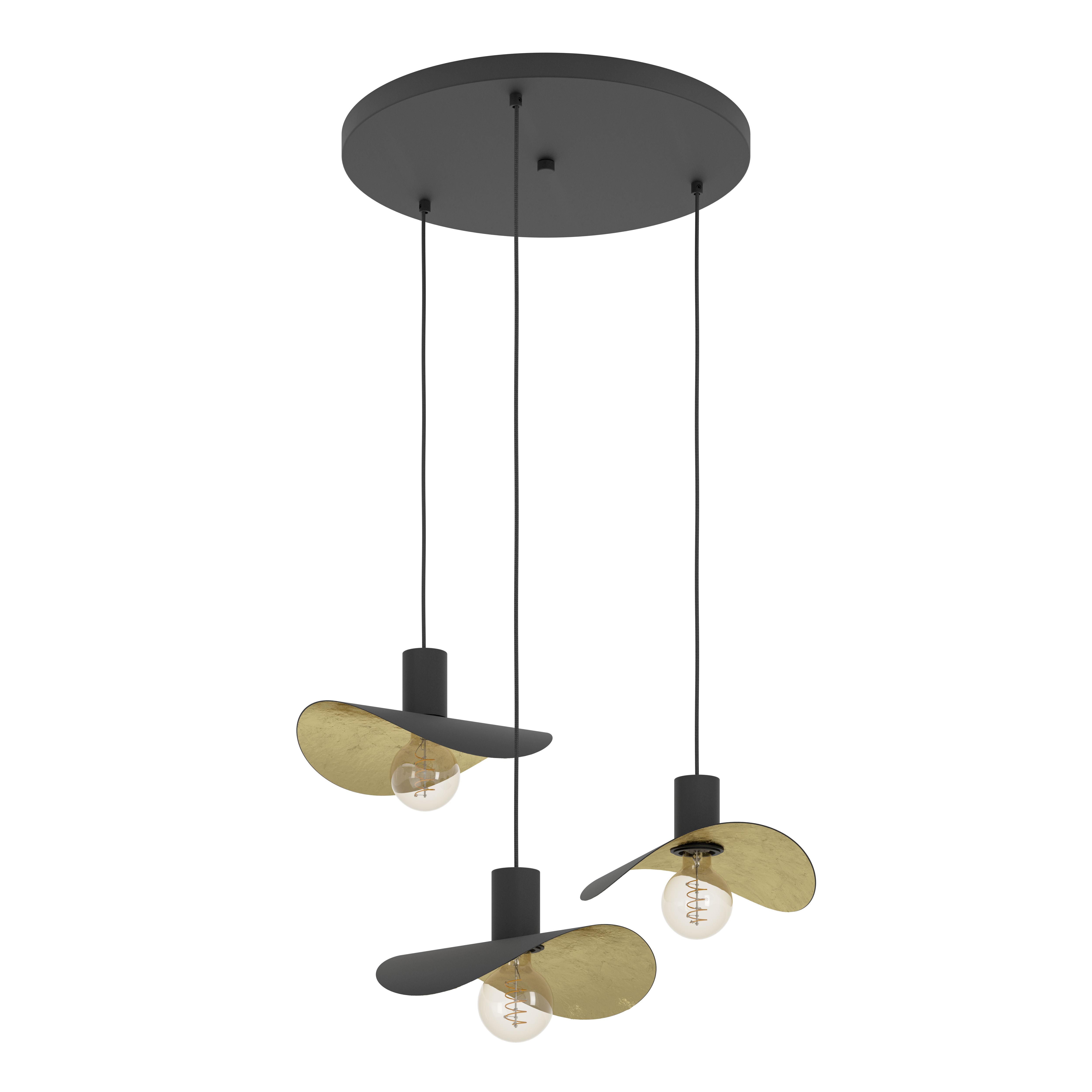 Pendelleuchte SACEDA Gold Schwarz Pendelleuchte SACEDA Gold Schwarz