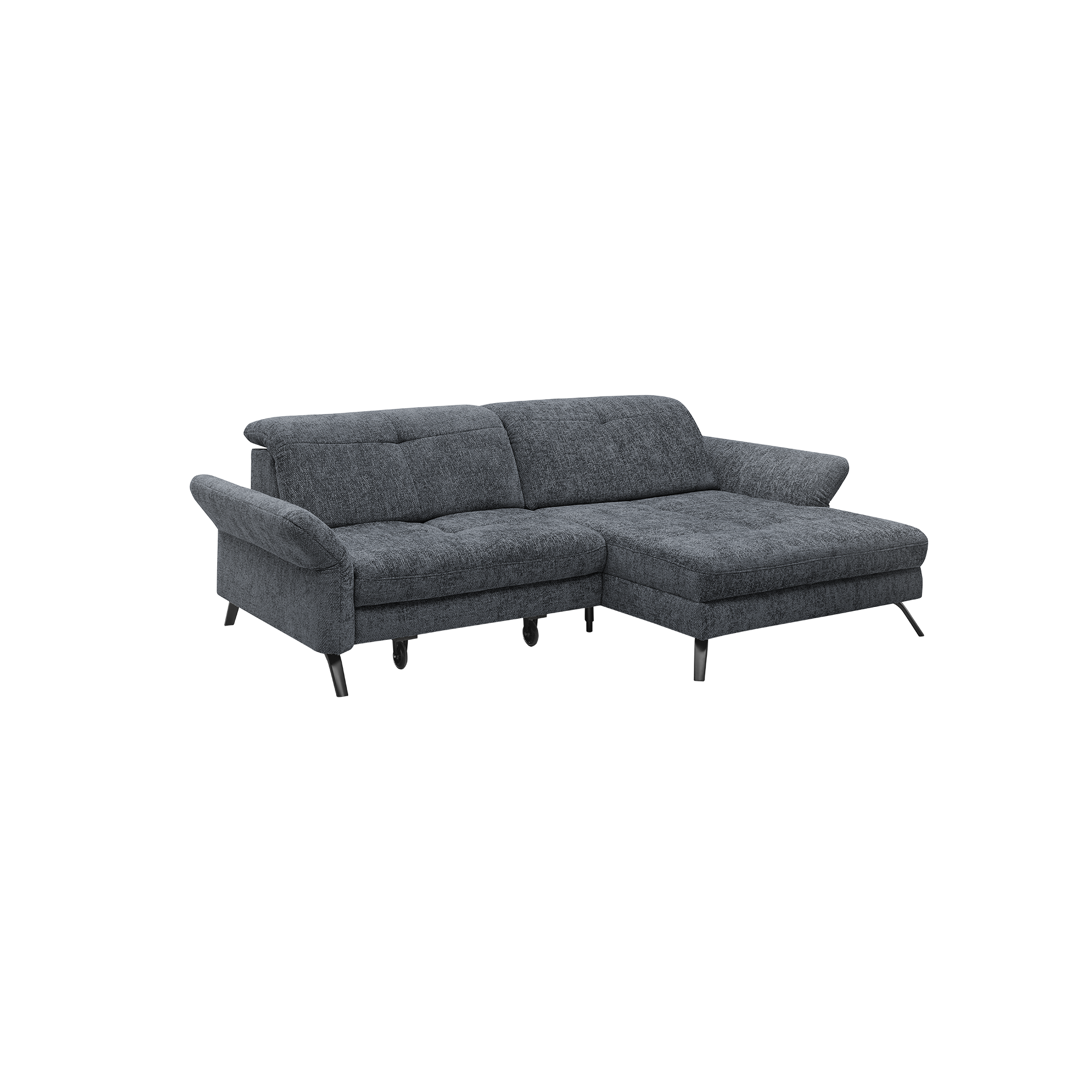 set one by Musterring Ecksofa SO 4400 Blau Ottomane rechts set one by Musterring Ecksofa SO 4400 Blau Ottomane rechts