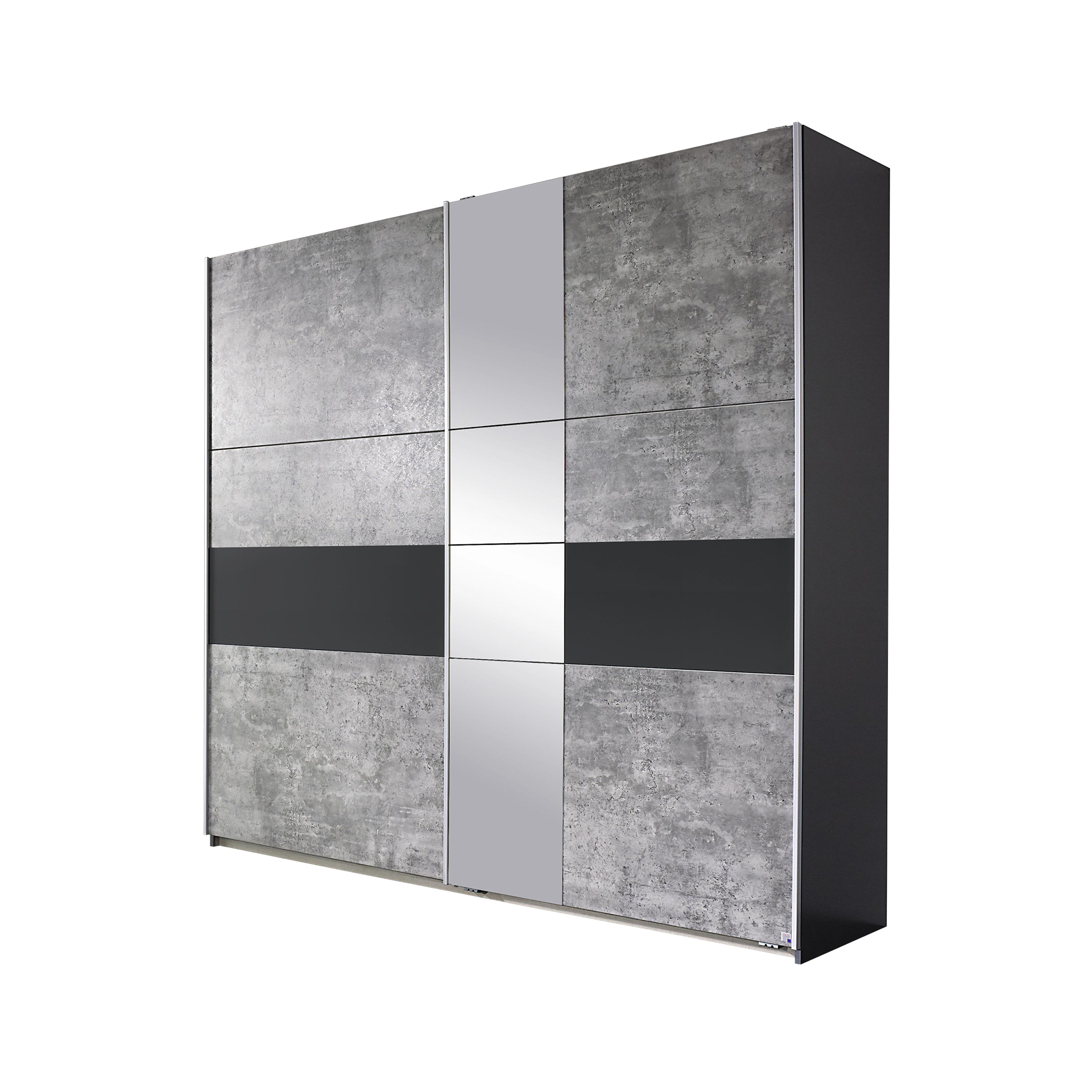 Schwebetürenschrank Konstantin Grau 59*218*210 Schwebetürenschrank Konstantin Grau 59*218*210