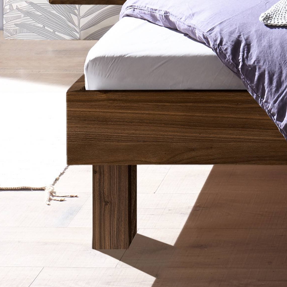 HASENA Bett Prato Gestell Nussbaum 120x200 cm HASENA Bett Prato Gestell Nussbaum 120x200 cm