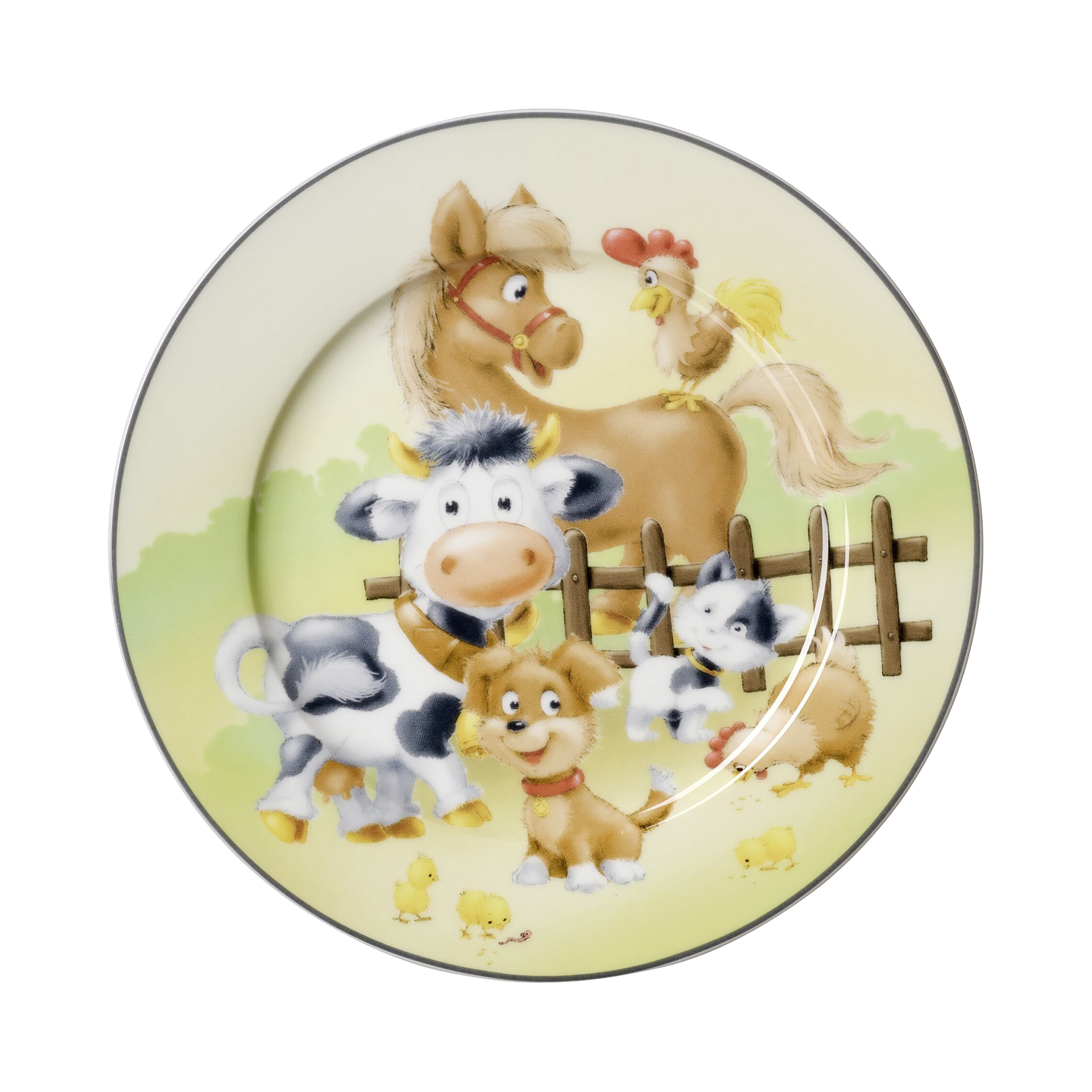 Kindergeschirr Hoftiere Bunt