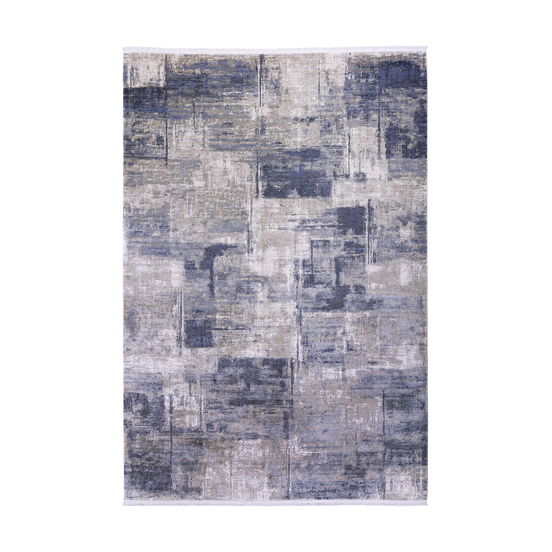 Teppich Atlantis 140x200cm blau hellbeige Teppich Atlantis 140x200cm blau hellbeige