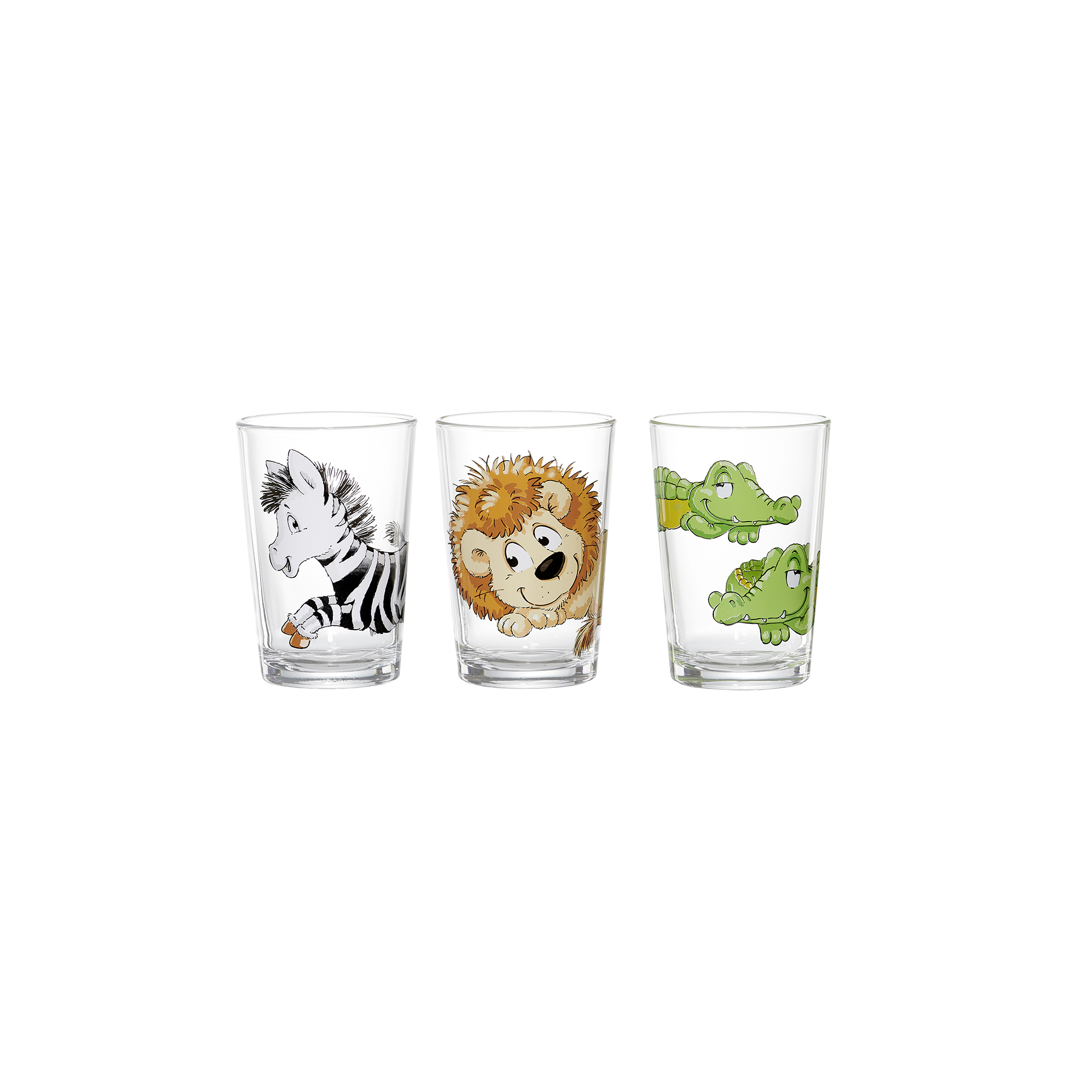 Gläser-Set Happy Zoo 3-teilig
