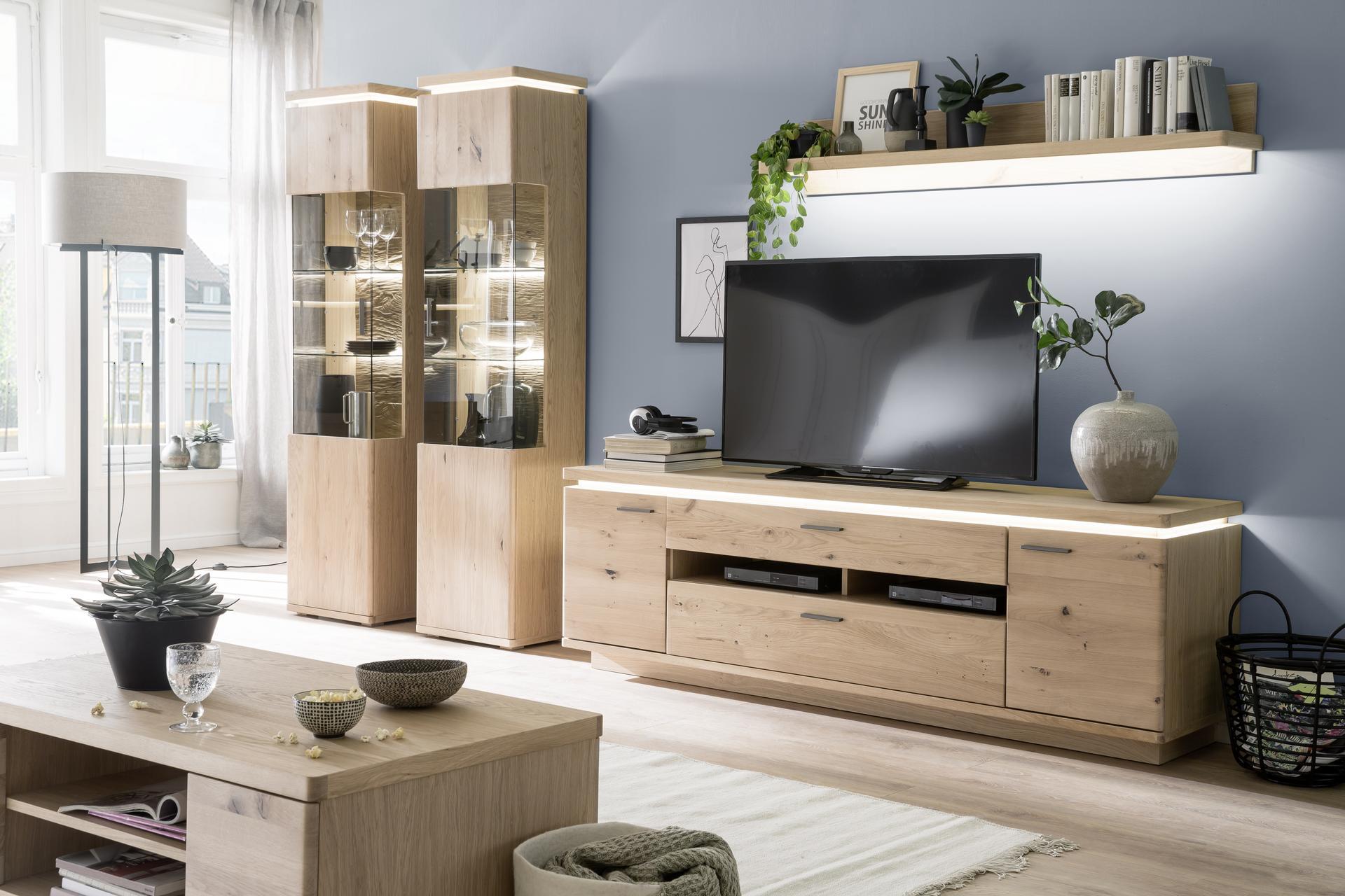 Collection H Wohnwand Barbados Front Balkeneiche Bianco Korpus Balkeneiche Bianco Collection H Wohnwand Barbados Front Balkeneiche Bianco Korpus Balkeneiche Bianco