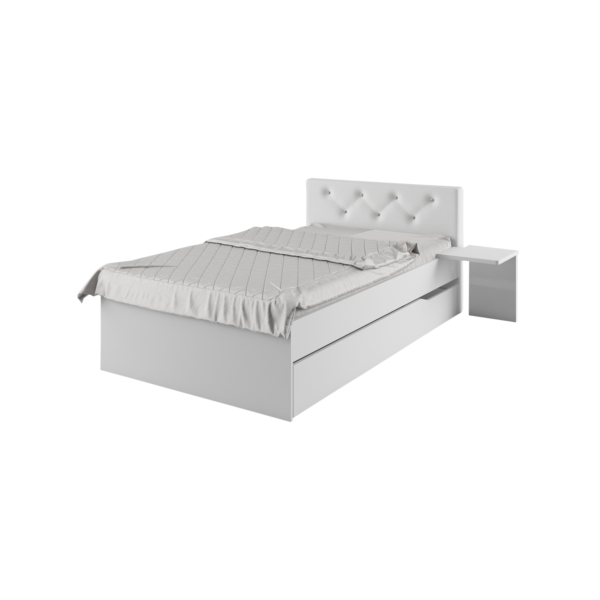 Coolfurn Bett Feel Mint Korpus Schneeweiß 120x200 cm Coolfurn Bett Feel Mint Korpus Schneeweiß 120x200 cm
