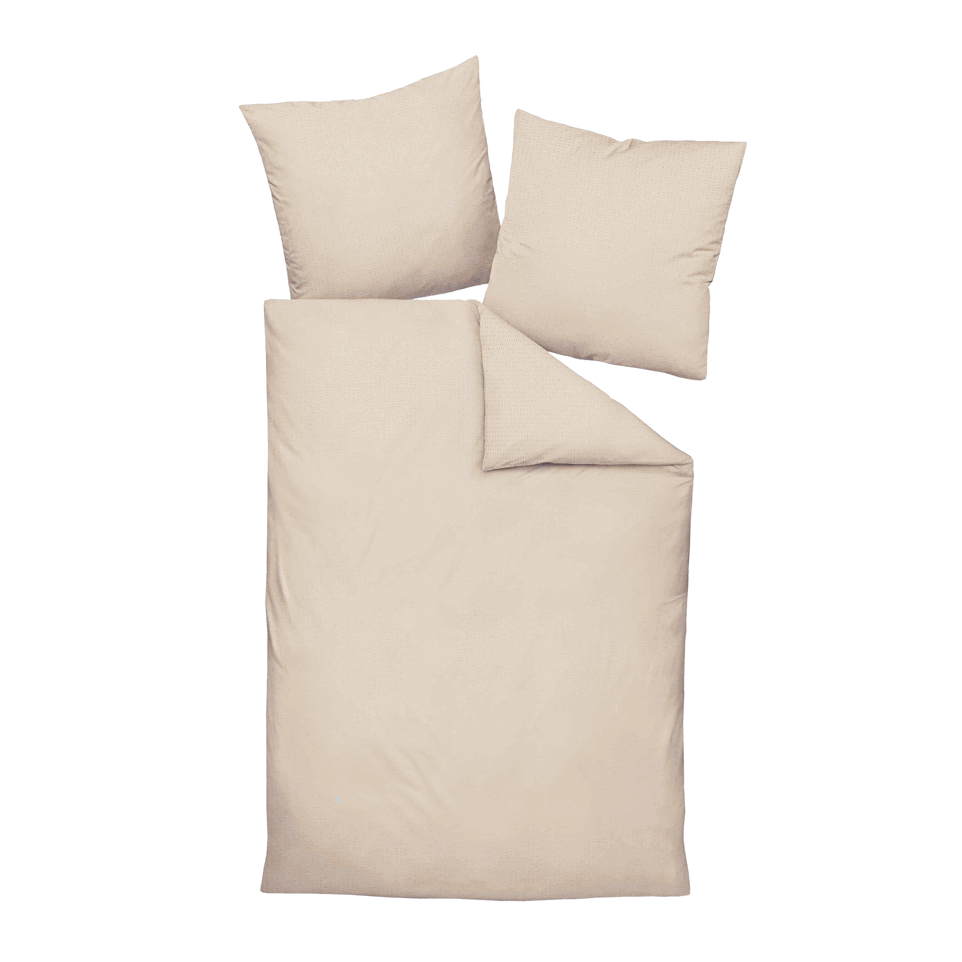 Seersucker Bettwäsche Piano Naturell 135x200cm