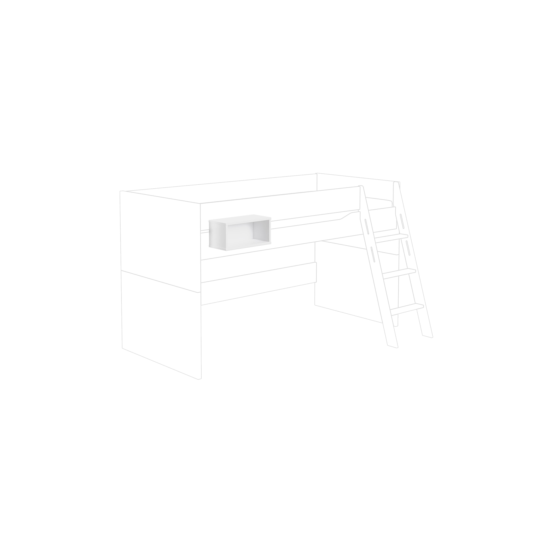 Paidi Box Tiny House Korpus Kreideweiß