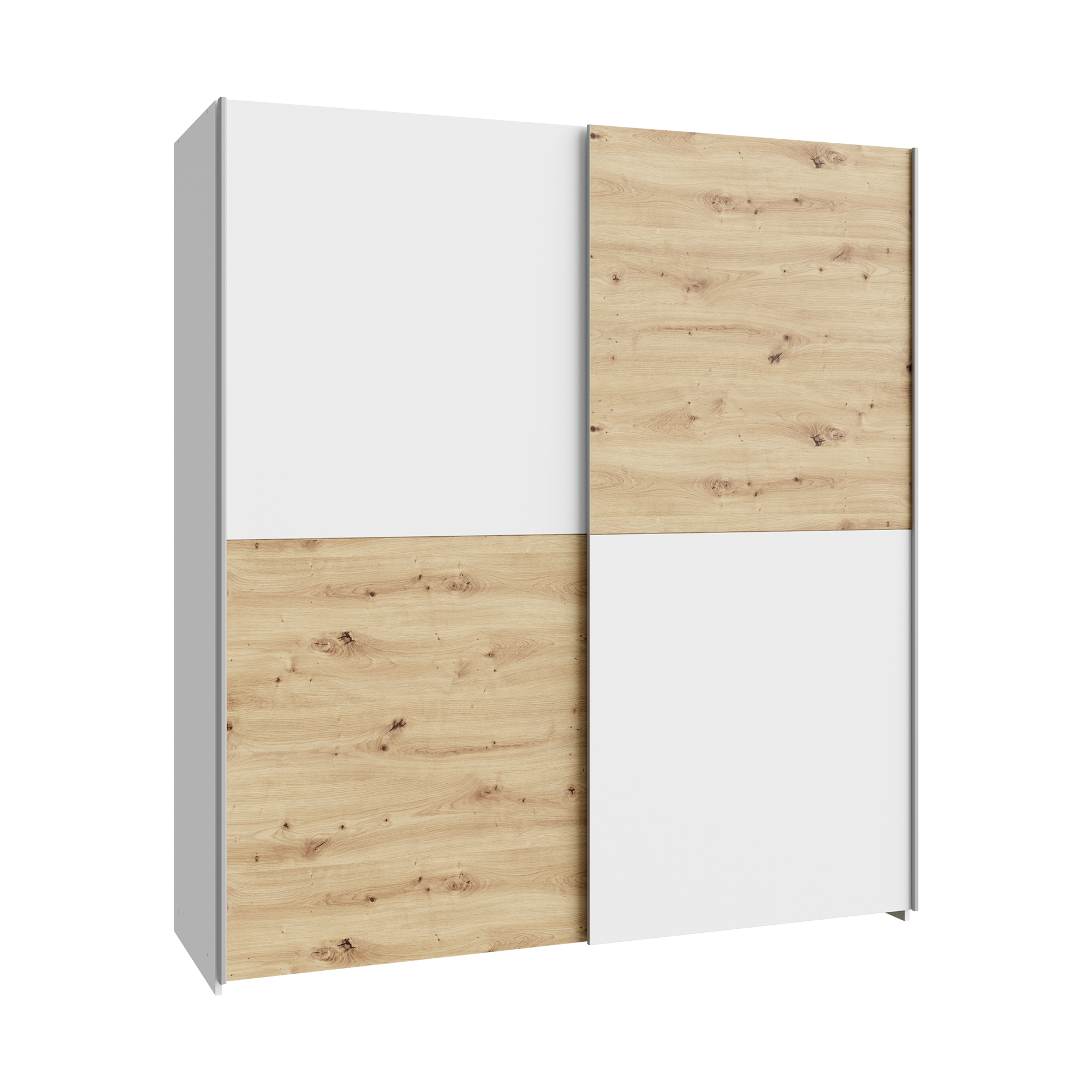 Schwebetürenschrank Chess Weiß 61.2*170.3*190.5 Schwebetürenschrank Chess Weiß 61.2*170.3*190.5