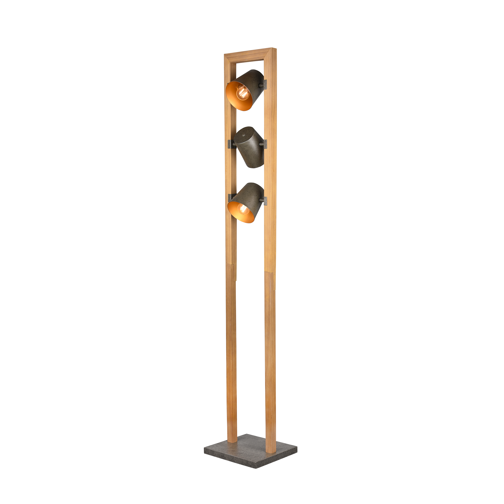 Stehleuchte Bell nickel antik goldfarbig Stehleuchte Bell nickel antik goldfarbig