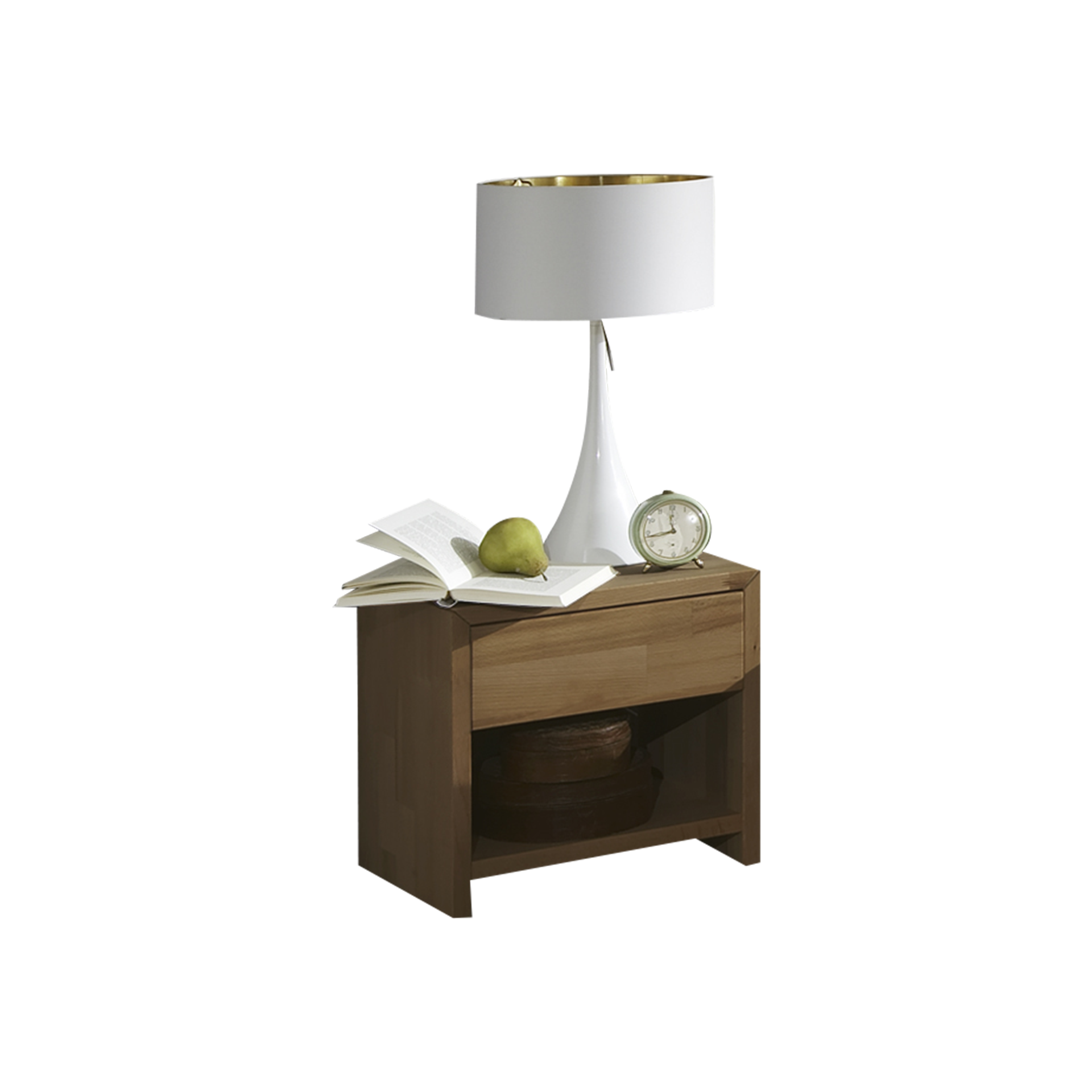 Nachttisch Erasmo Wildeiche massiv Nachttisch Erasmo Wildeiche massiv