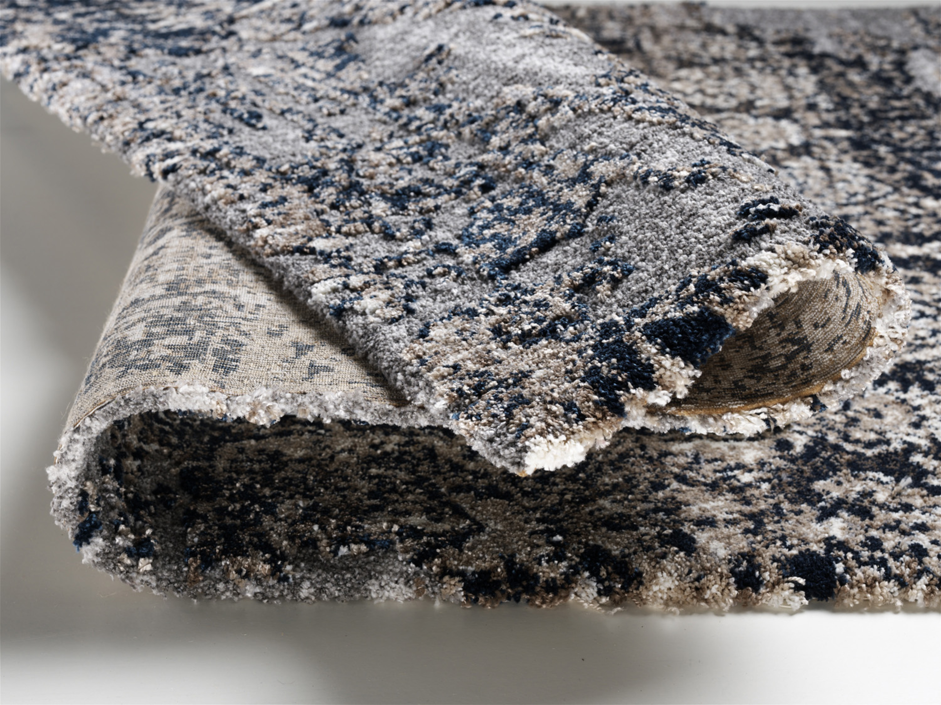 Teppich Juwel Liray 65x130cm Grau-Petrol Teppich Juwel Liray 65x130cm Grau-Petrol