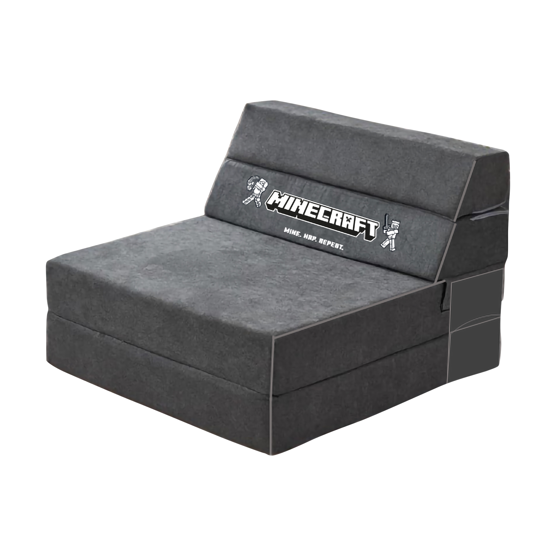 Minecraft Klappsessel MC Grau 120x200 cm Minecraft Klappsessel MC Grau 120x200 cm