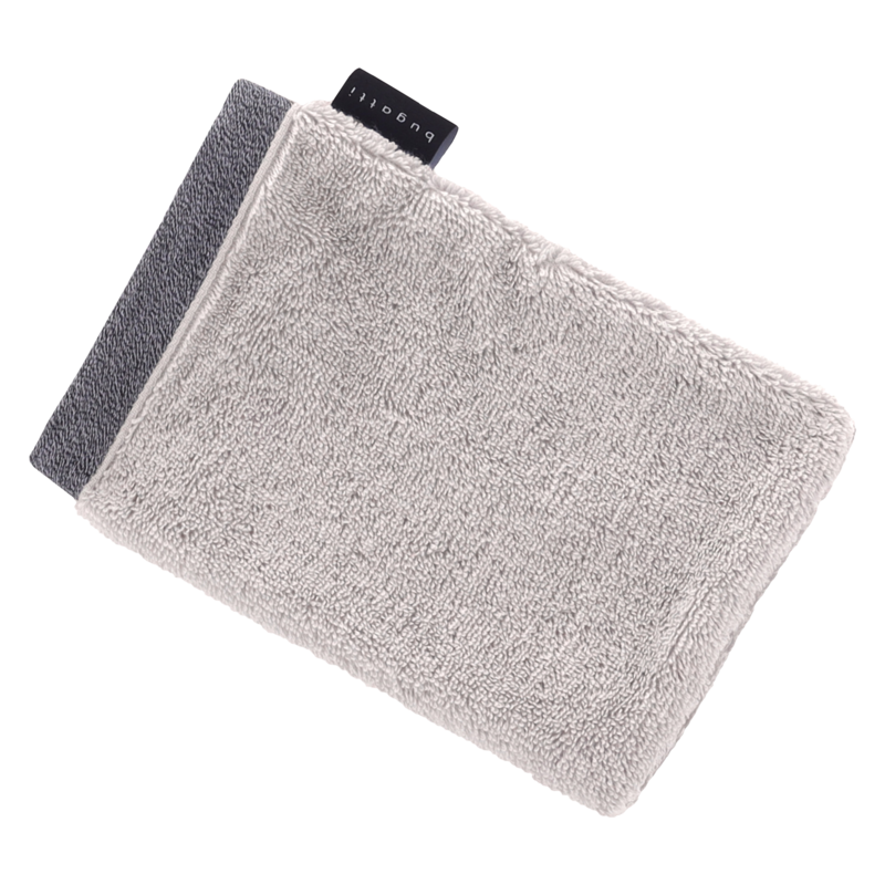bugatti Waschhandschuh Prato Light Grey 16x22cm