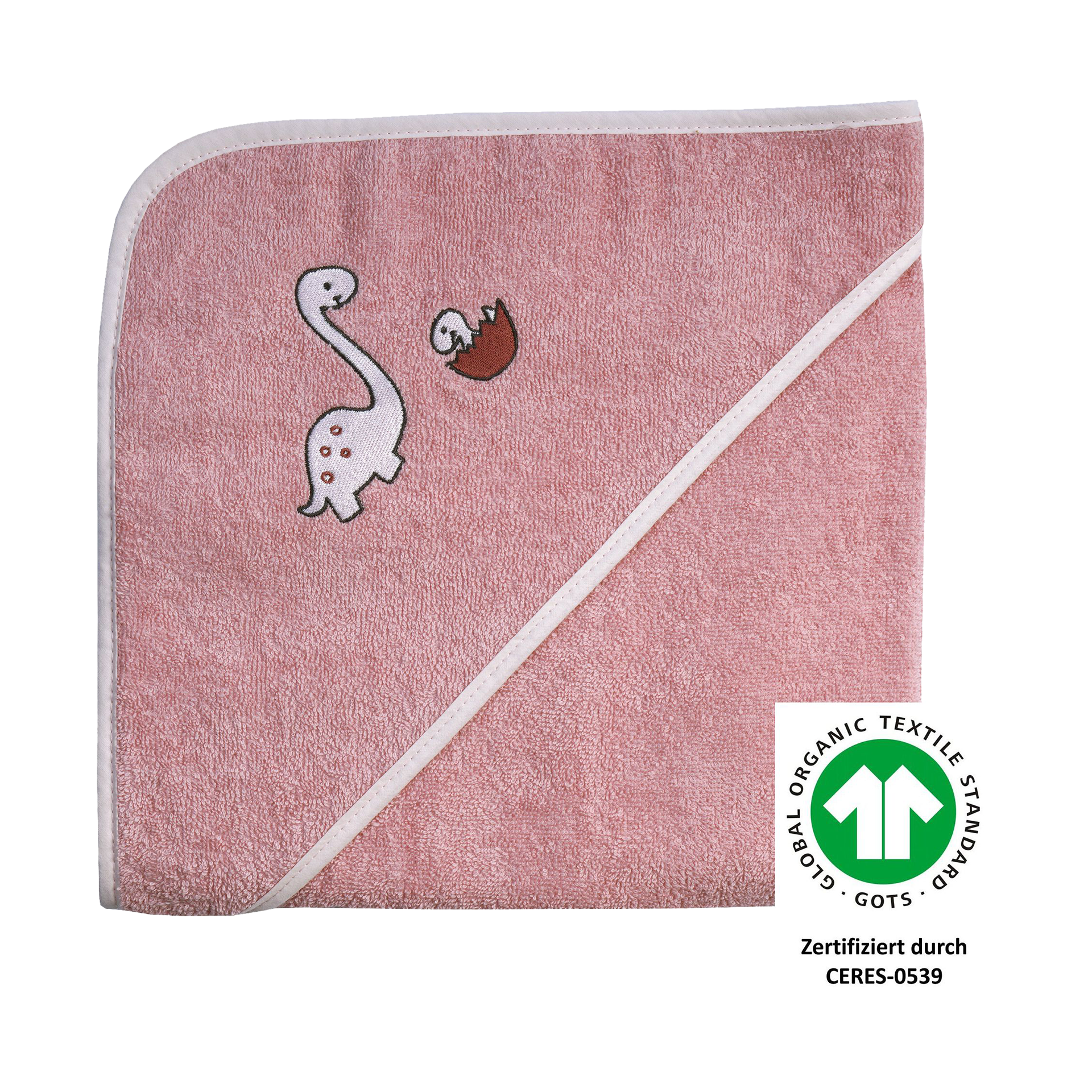 Badetuch Dinofamilie rosa rosa Badetuch Dinofamilie rosa rosa