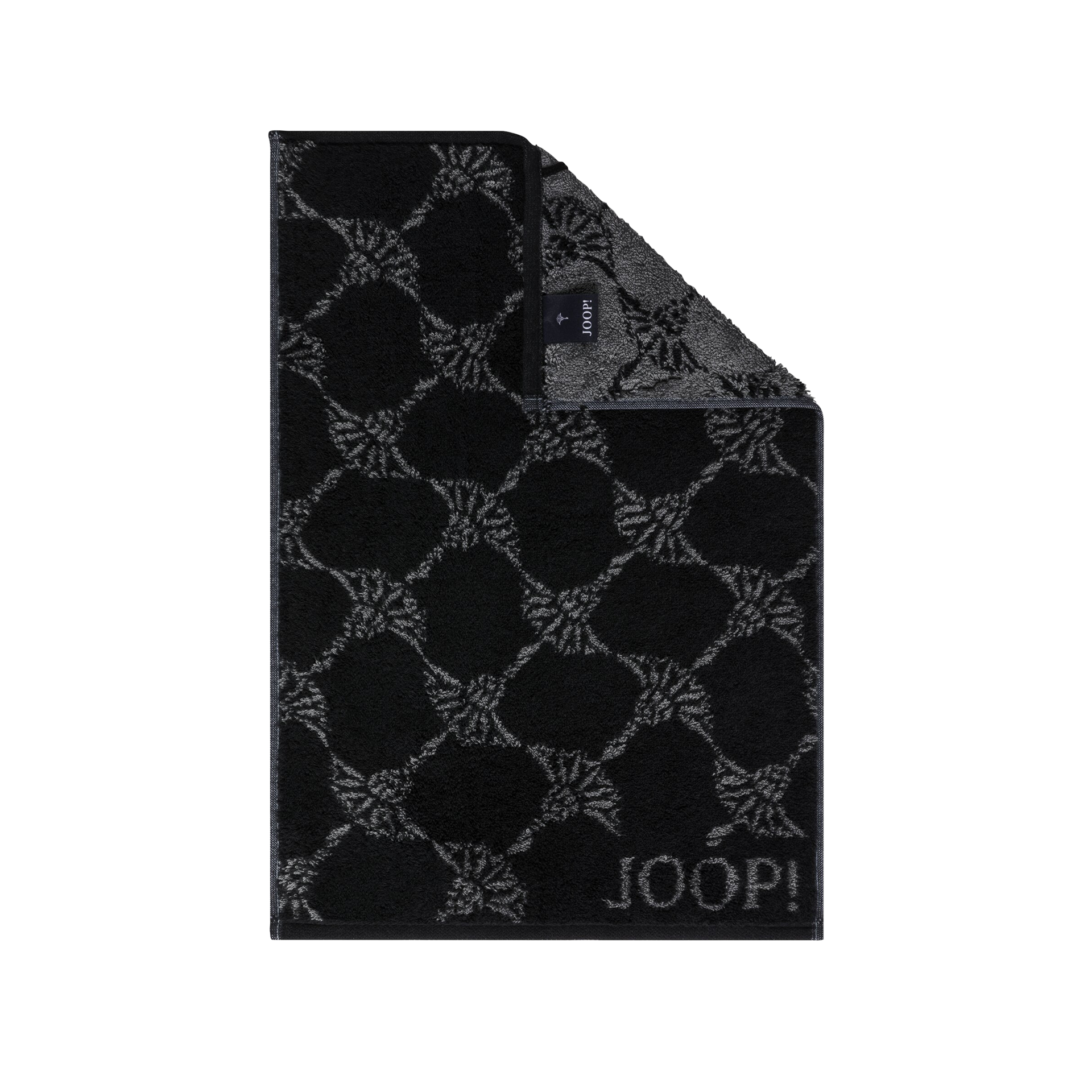 JOOP! Gästehandtuch Cornflower Schwarz 30x50cm JOOP! Gästehandtuch Cornflower Schwarz 30x50cm