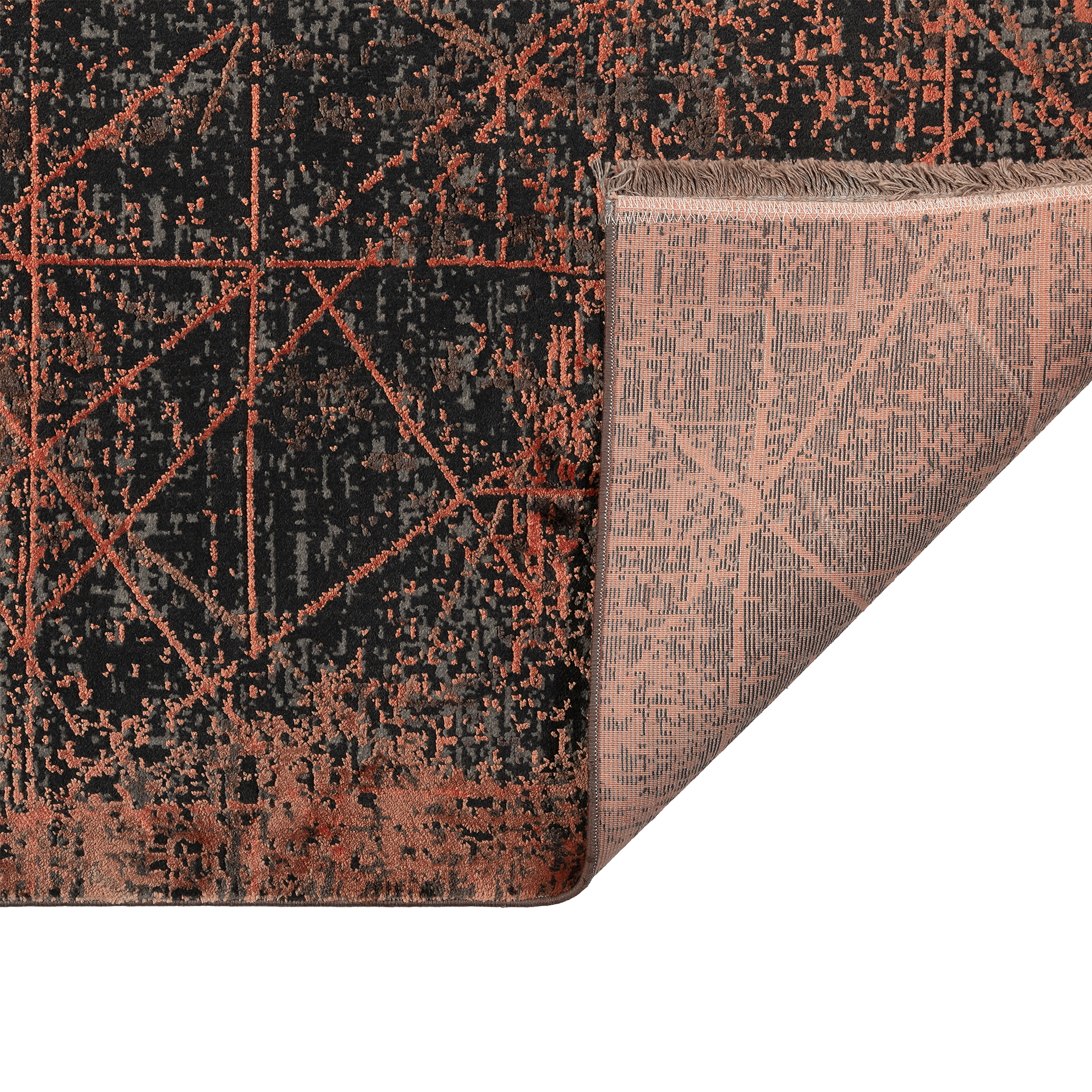 Teppich Skyline 250x300cm Orange-Grau Teppich Skyline 250x300cm Orange-Grau