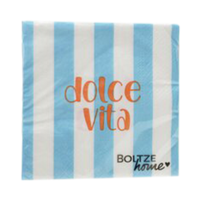 Servietten Dolce Vita Blau-Weiß Servietten Dolce Vita Blau-Weiß