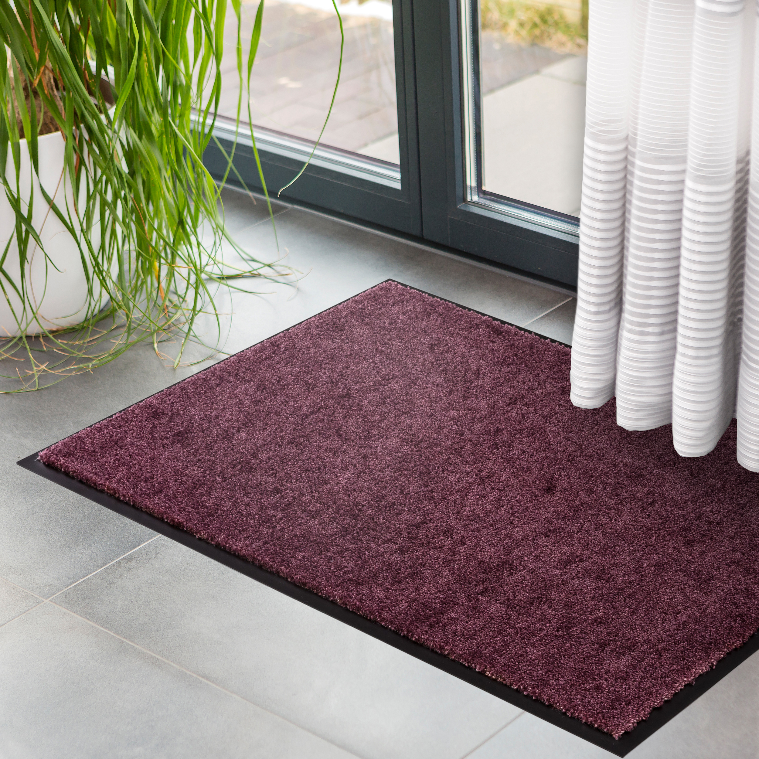 SCHÖNER WOHNEN-Kollektion Fußmatte Miami 50x70 Kastanienrot uni SCHÖNER WOHNEN-Kollektion Fußmatte Miami 50x70 Kastanienrot uni