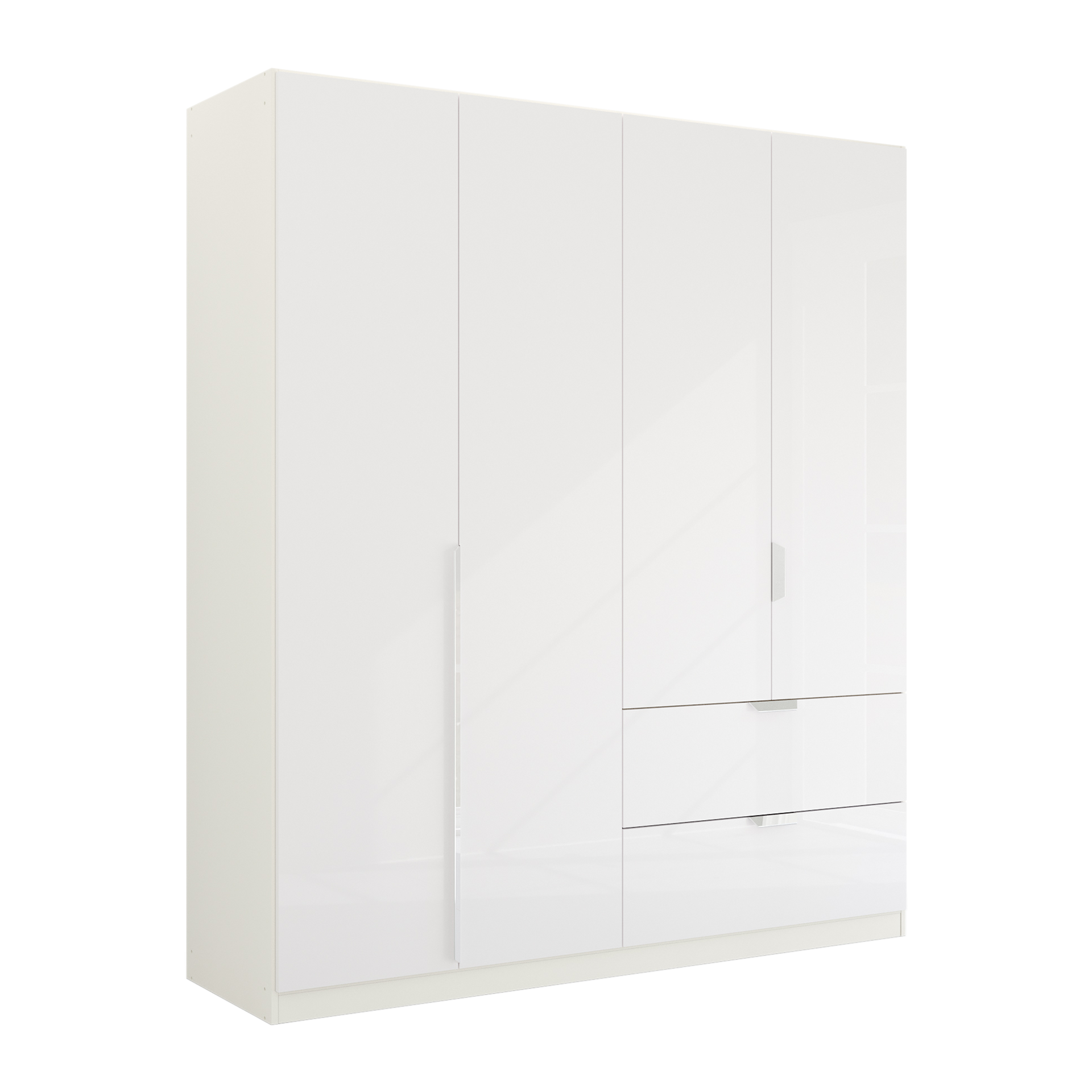 Drehtürenschrank Glam 4-türig Weiß 54*181*210 Drehtürenschrank Glam 4-türig Weiß 54*181*210