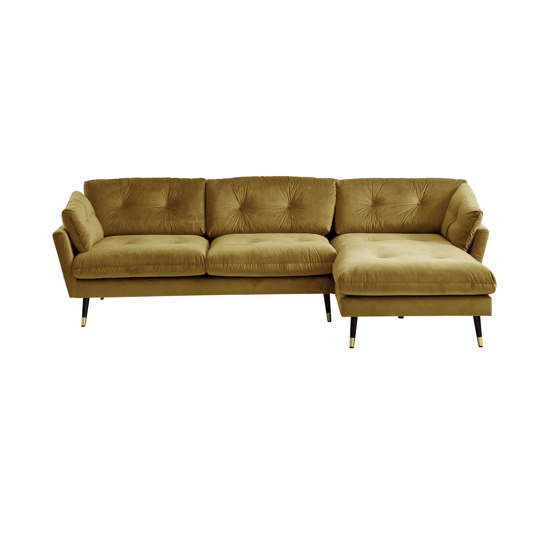 Ecksofa Jamaica Gold Ottomane rechts Ecksofa Jamaica Gold Ottomane rechts