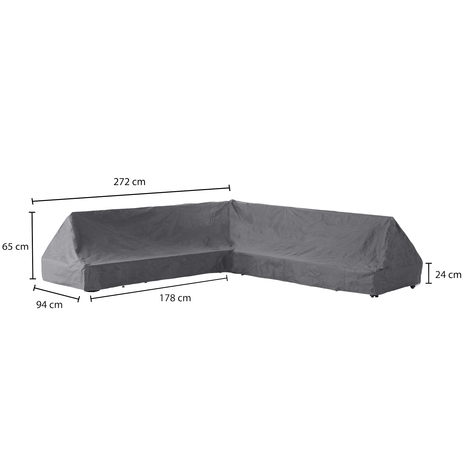 Premium Schutzhülle für Lounge-Set L-Form 255*94*65