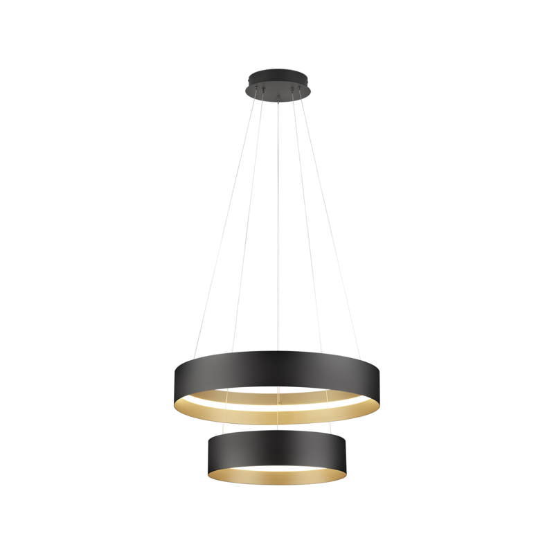 Pendelleuchte LOOP Gold Schwarz