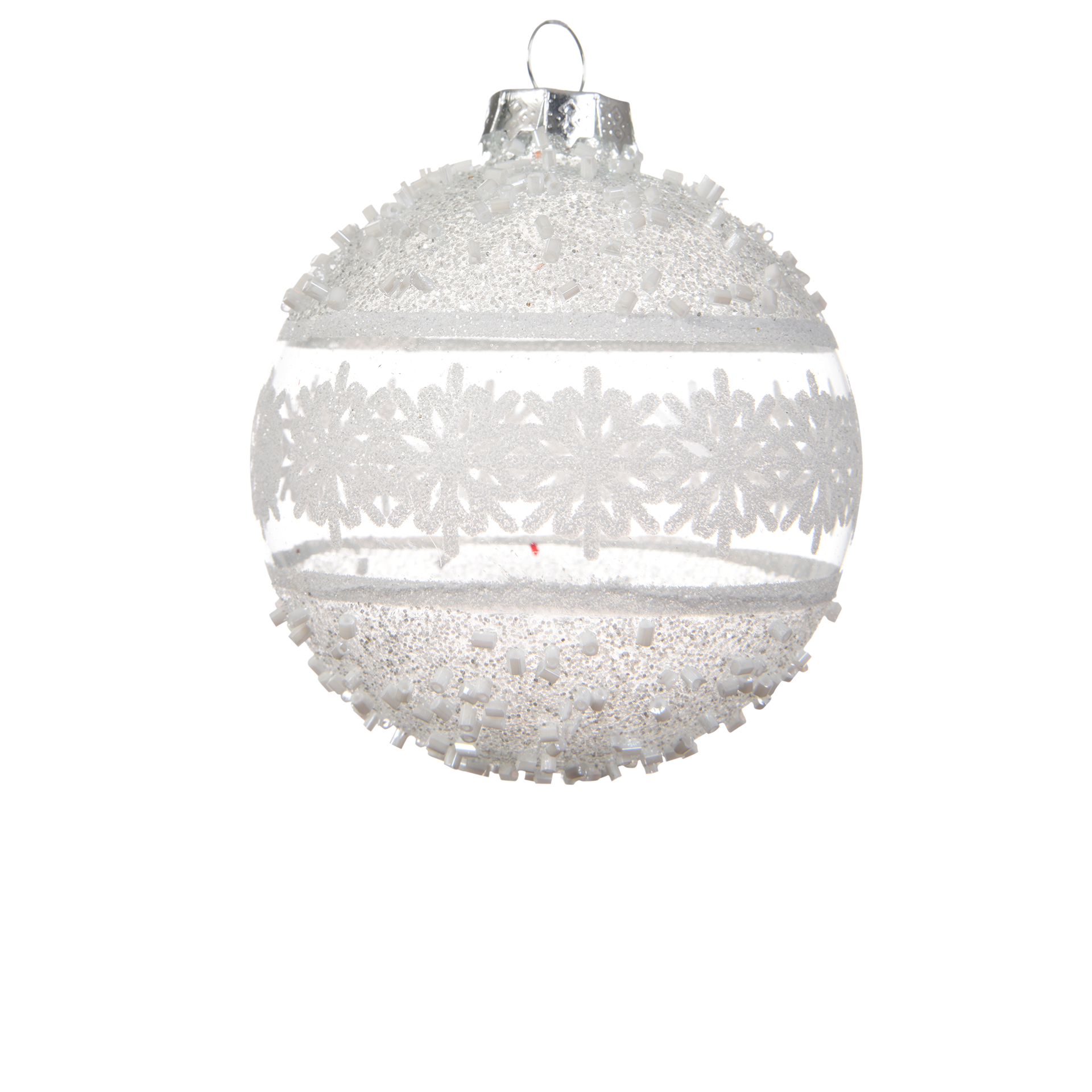 Weihnachtskugeln Ice World silber